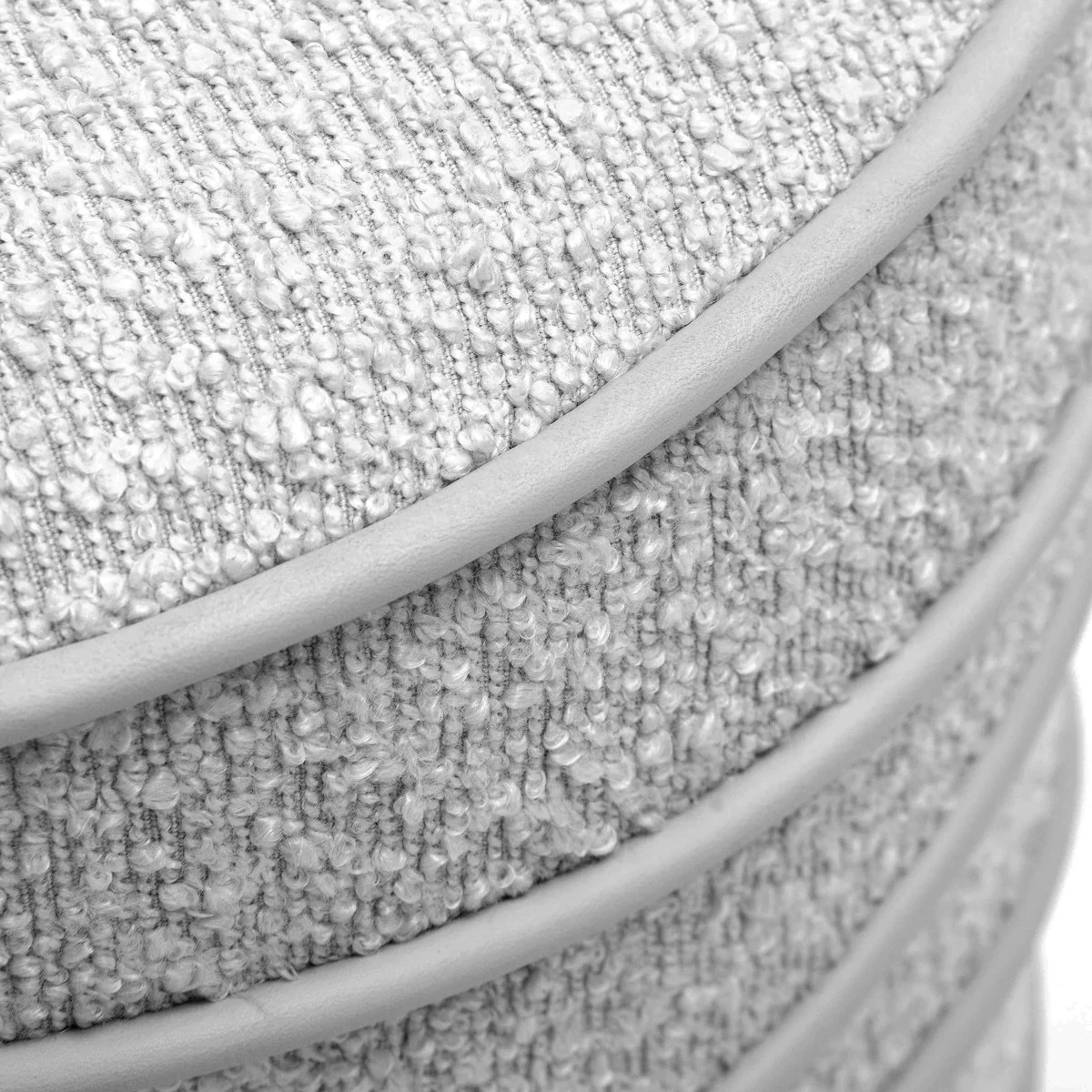 Nero Grey Boucle Ottoman - Image 5