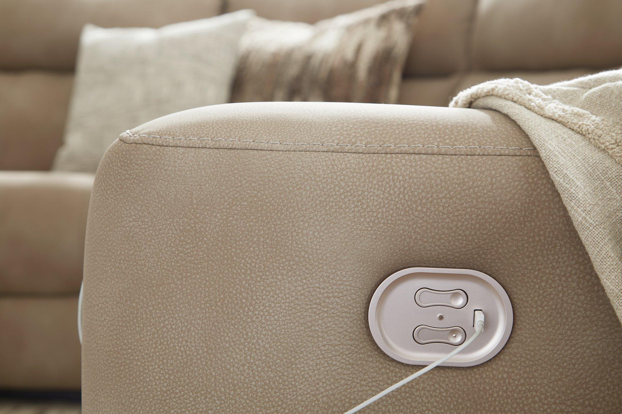 Next-Gen DuraPella Power Reclining Sectional Loveseat with Console - Image 21