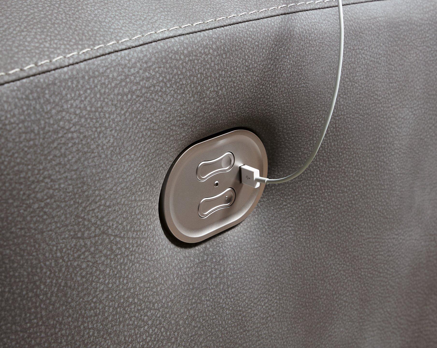Next-Gen DuraPella Power Reclining Sectional Loveseat with Console - Image 47