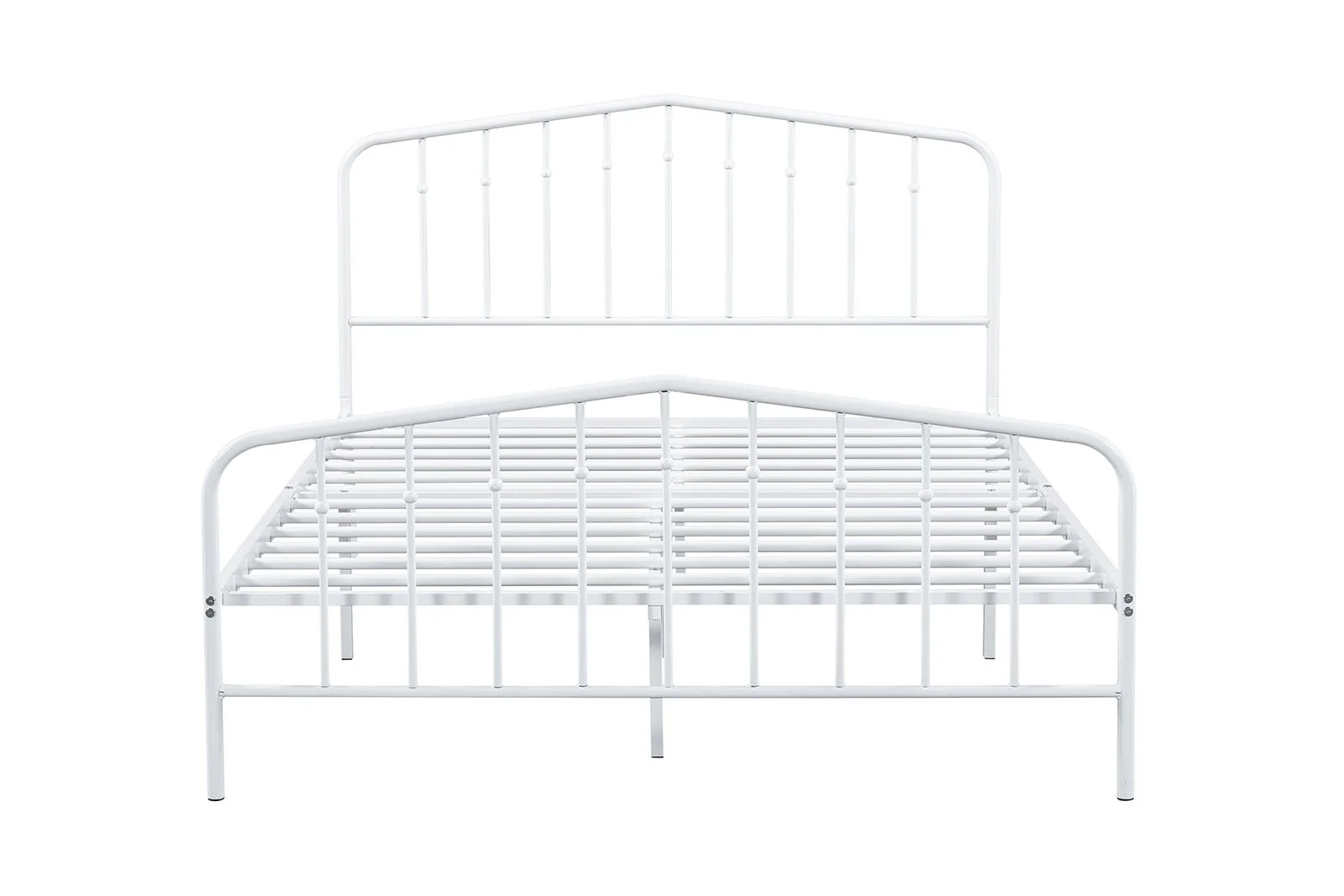 Nicoli Full Metal Bed, White - Image 6