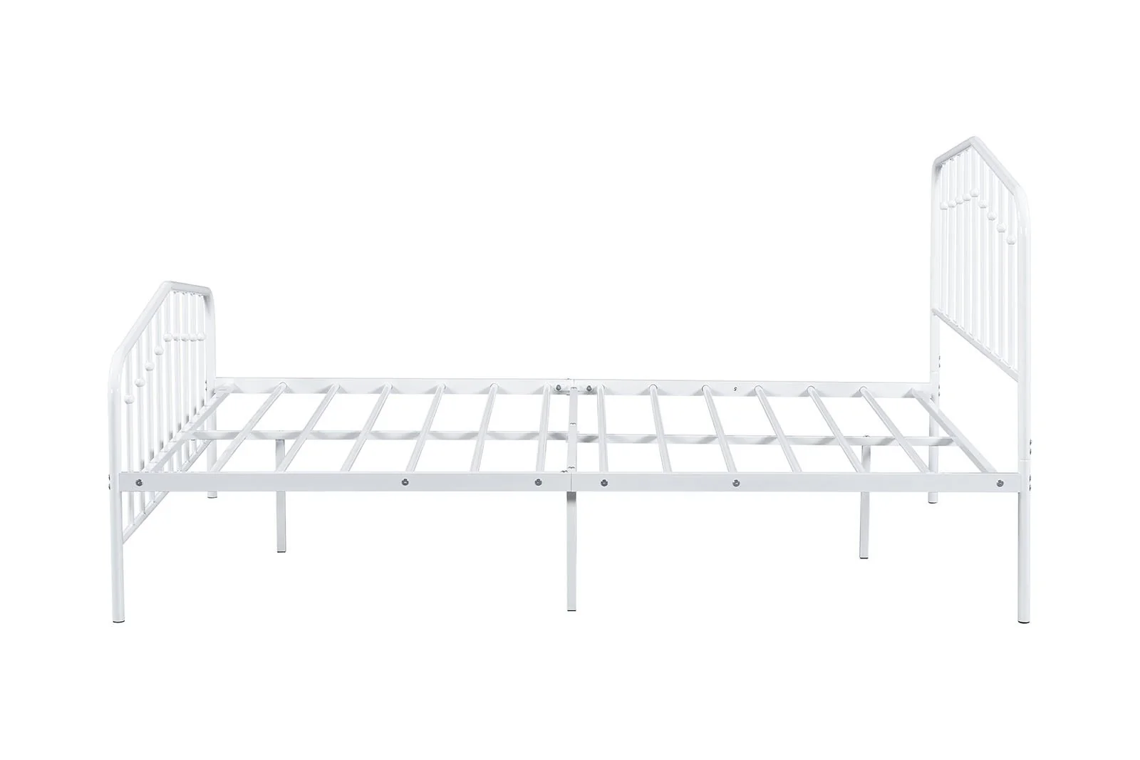 Nicoli Full Metal Bed, White - Image 7