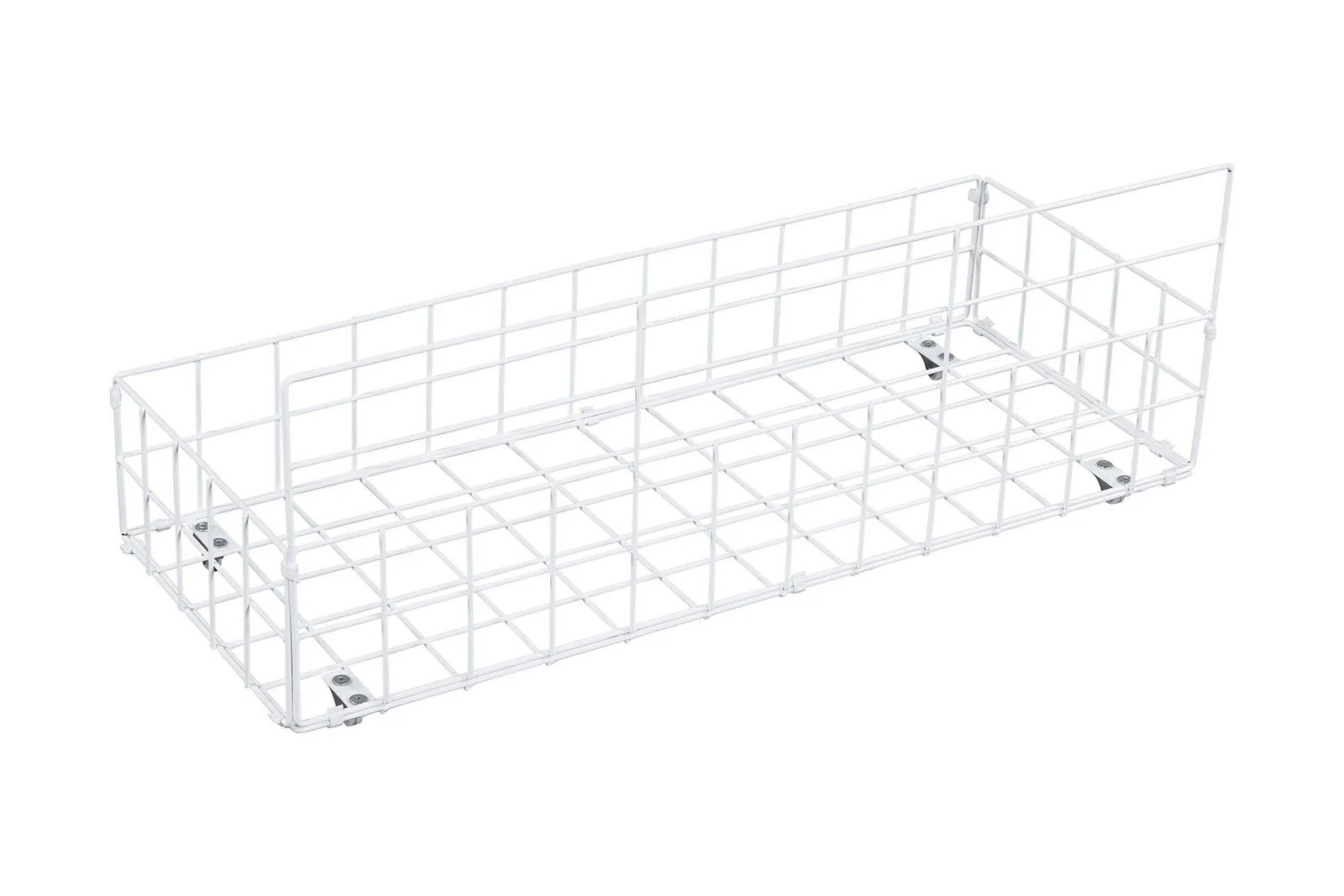 Nicoli Queen Metal Bed w/ Storage, White - Image 6