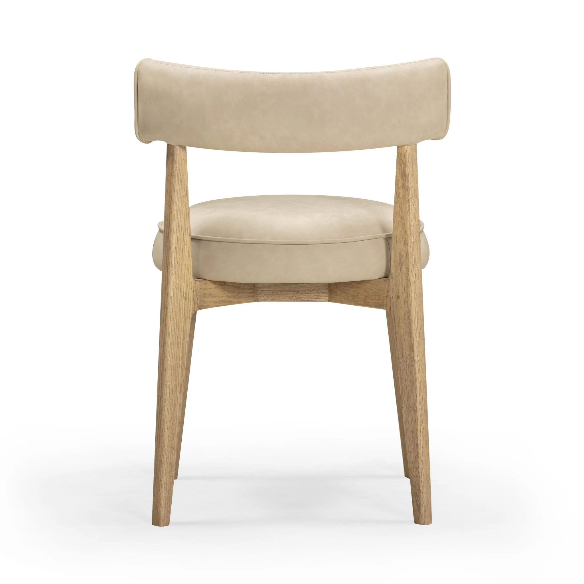 Nikita Taupe Performance Vegan Leather Dining Chair - Image 4