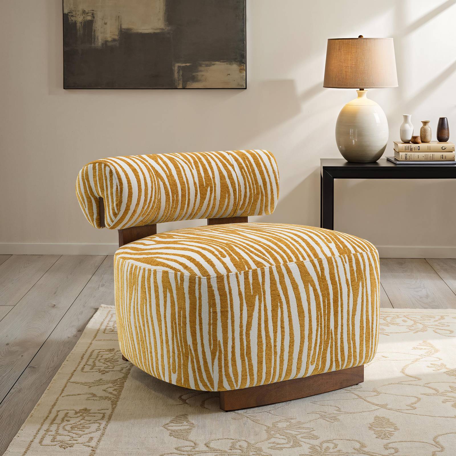 Niobe Accent Chair, Yellow - Image 2
