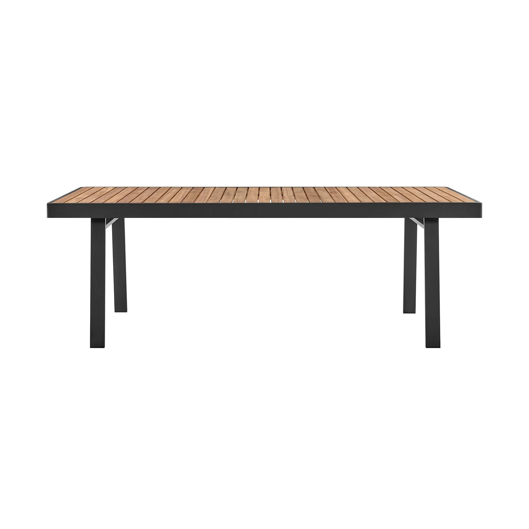 Nofi Outdoor Patio 9 Piece Dining Set in Charcoal Finish with Taupe Cushions - Image 4