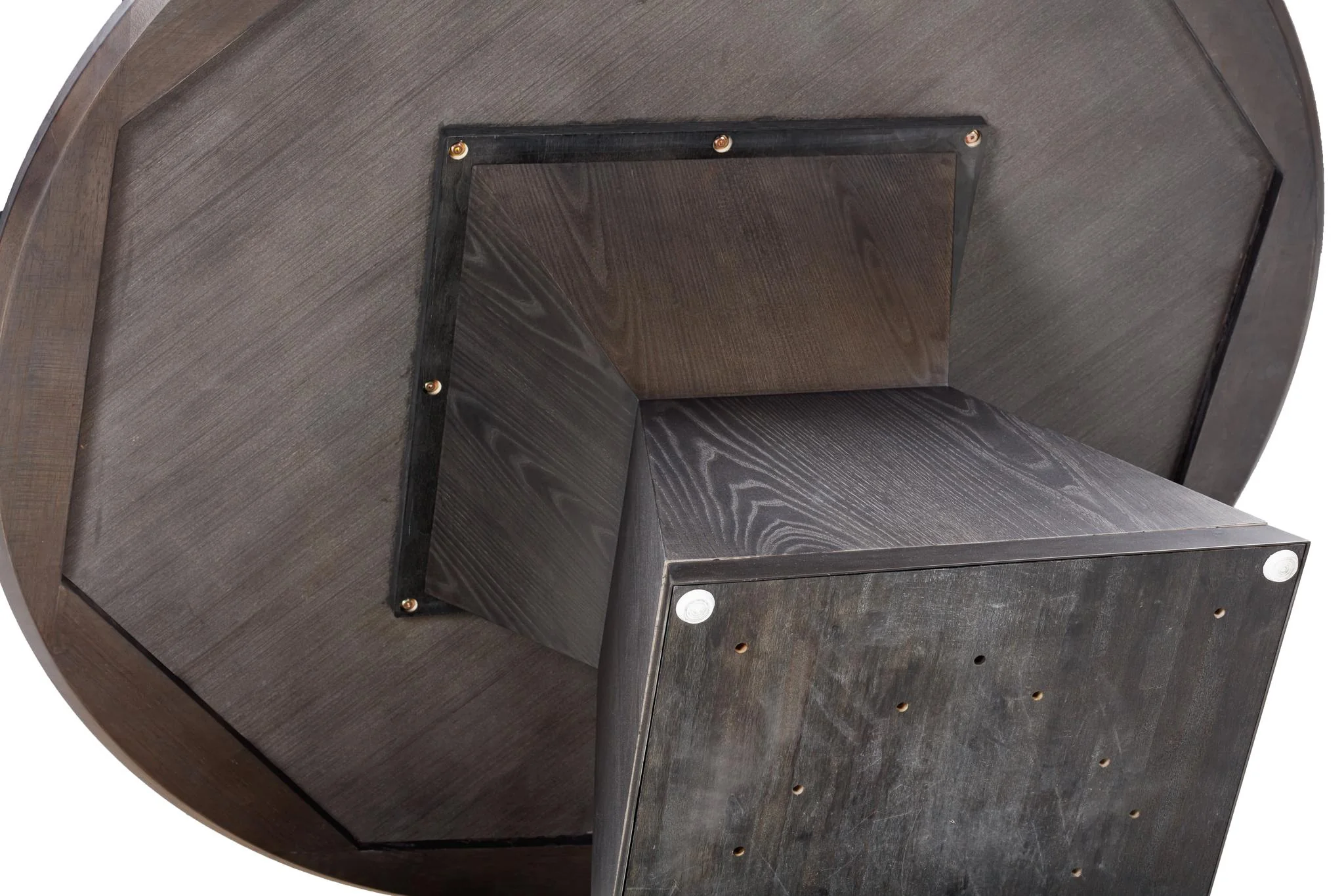 Nolan Black Round Wood Dining Table - Image 5