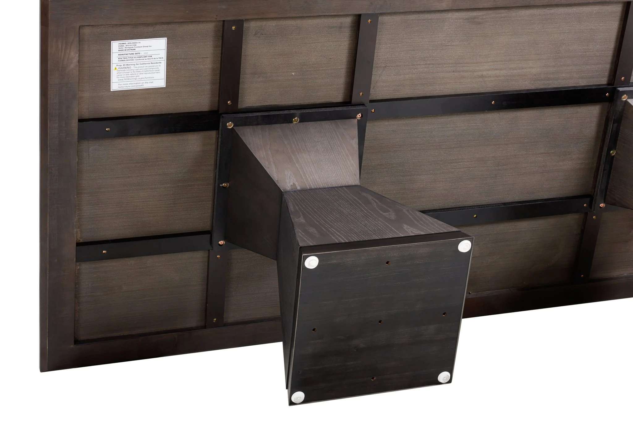 Nolan Black Wood Dining Table - Image 6