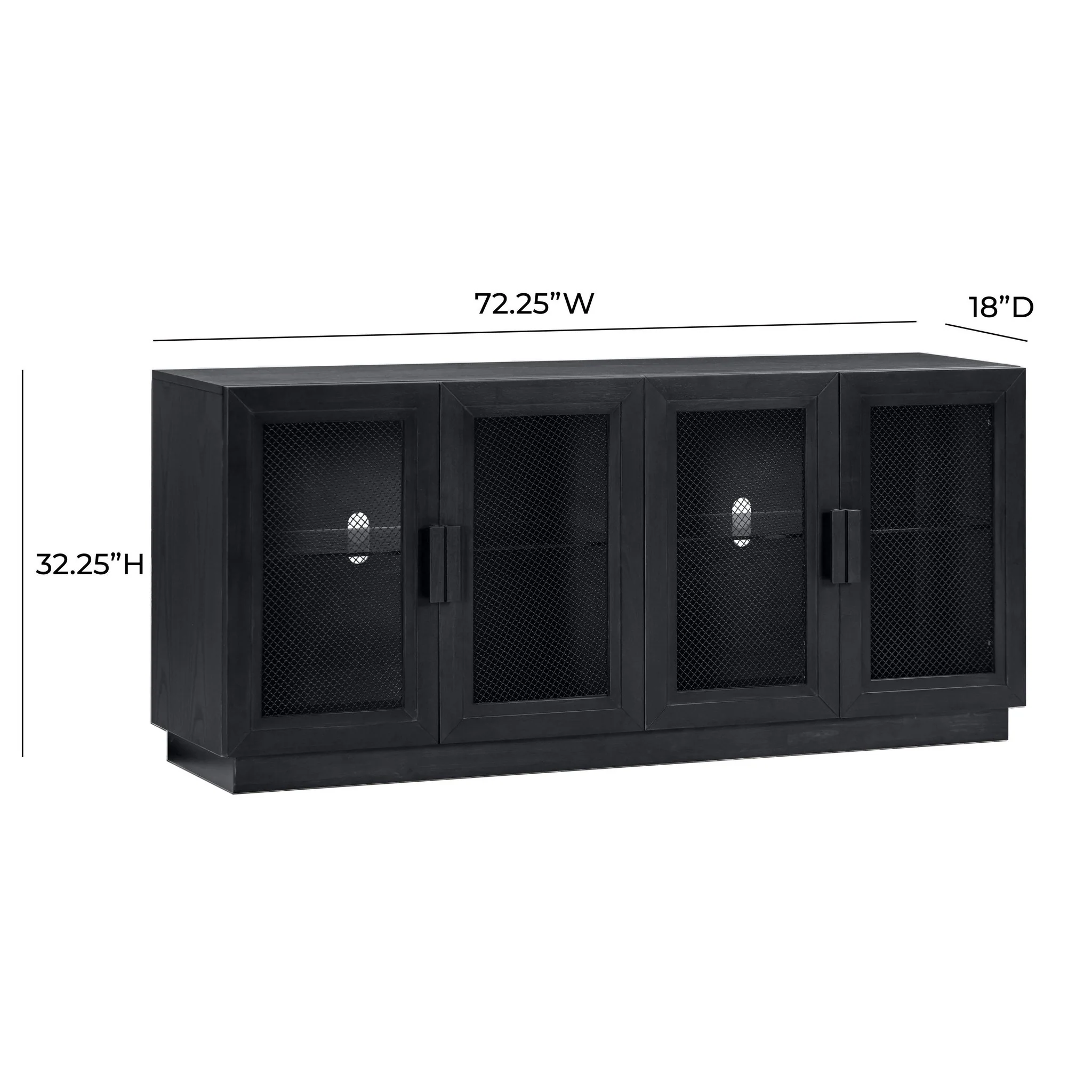 Nolan Black Wood Media Console - Image 8