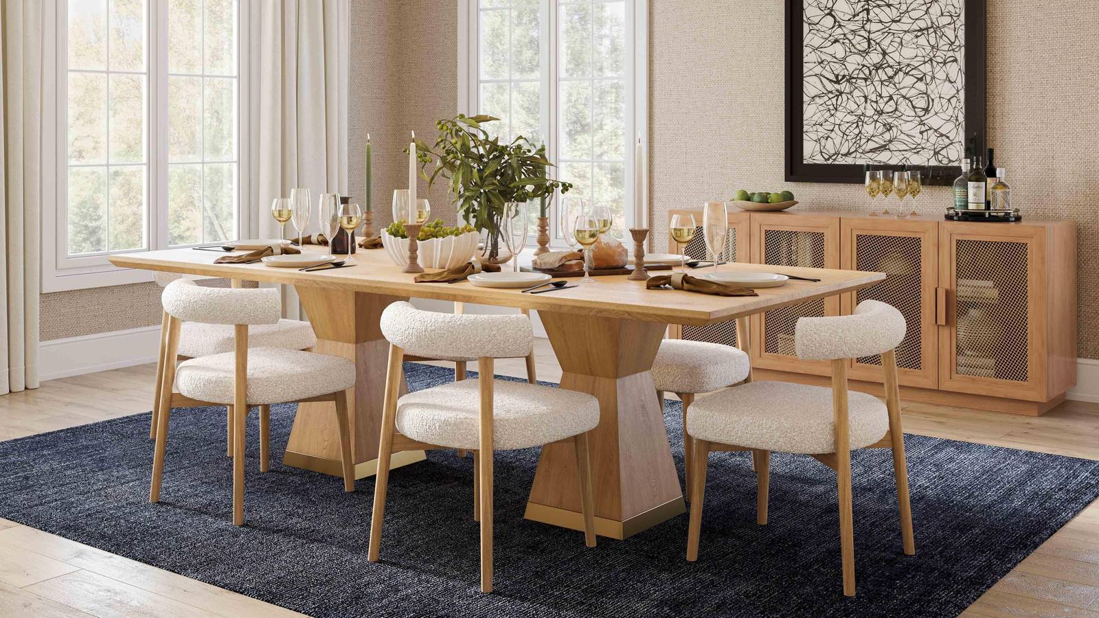 Nolan Natural Wood Dining Table - Image 8