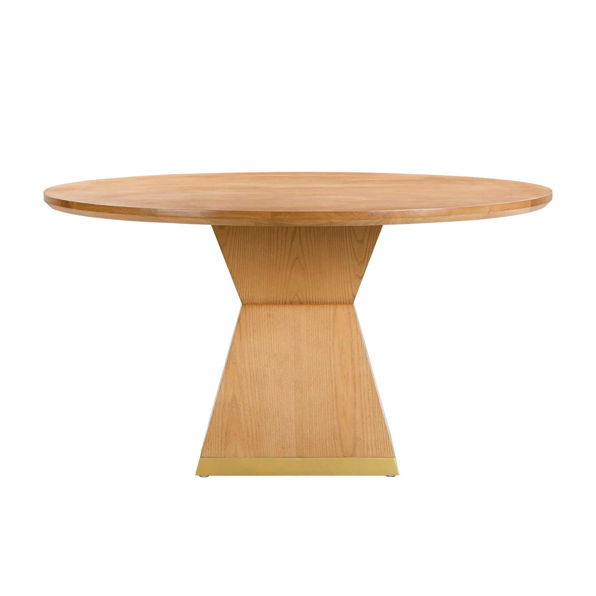 Nolan Natural Wood Round Dining Table - Image 3