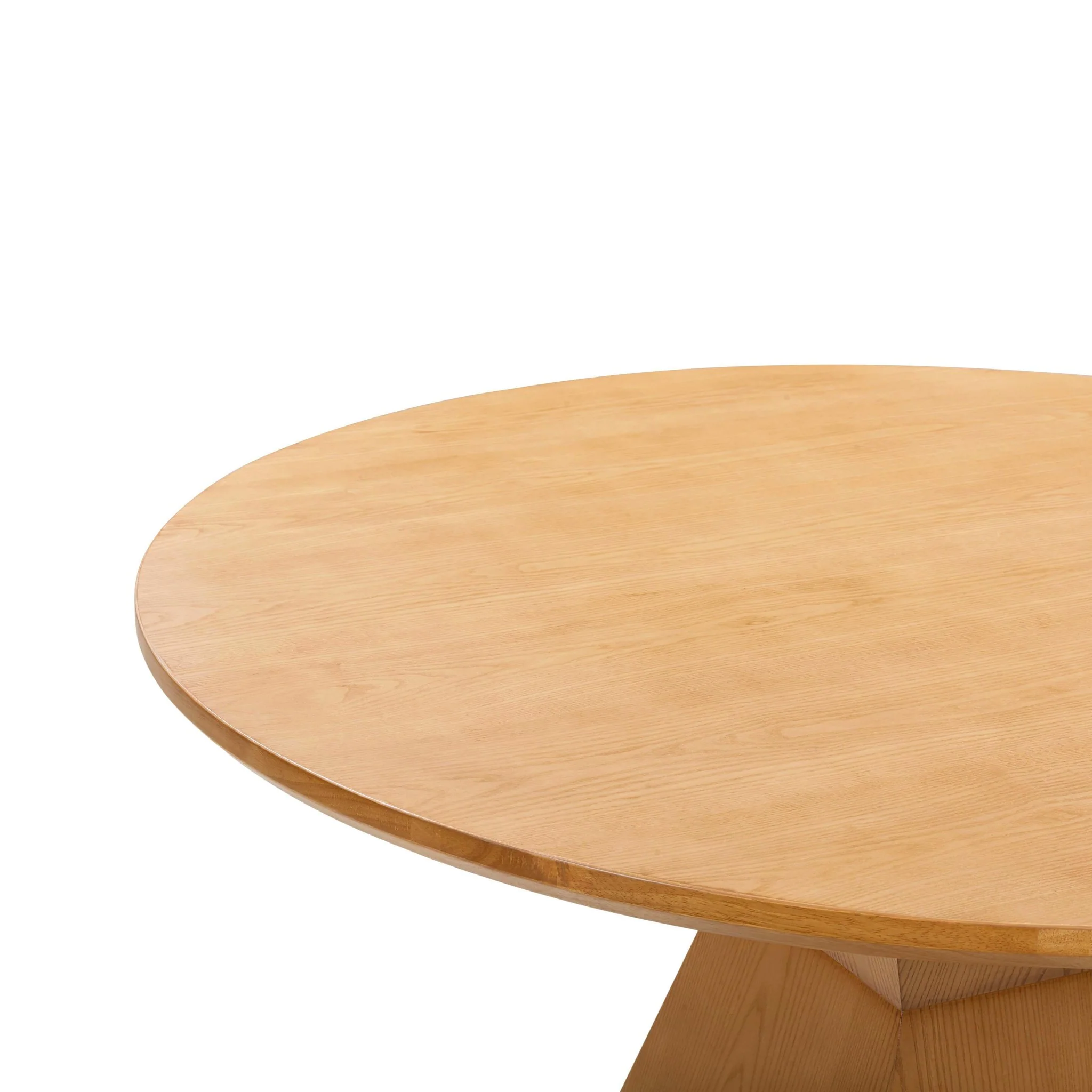 Nolan Natural Wood Round Dining Table - Image 4