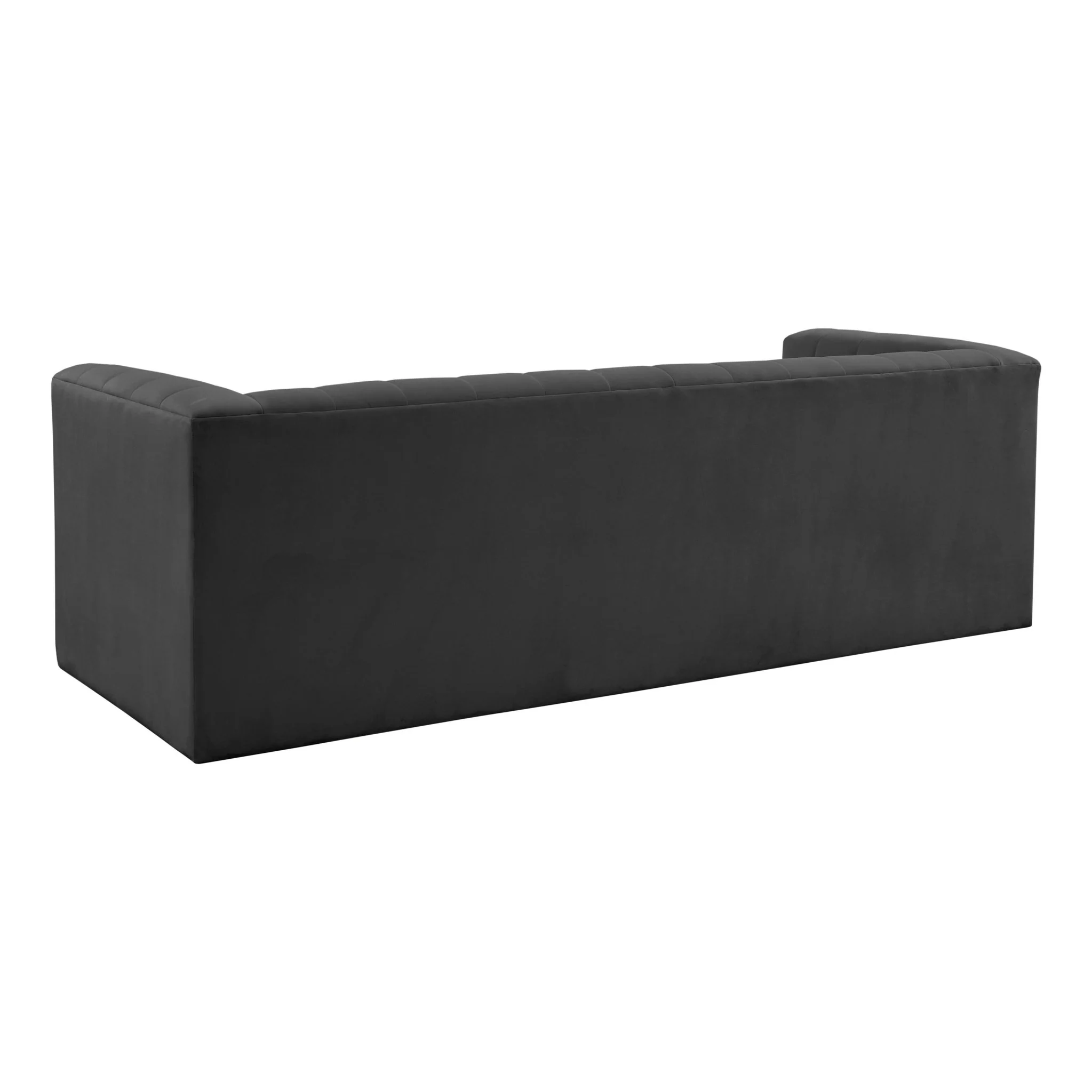 Norah Black Velvet Sofa - Image 4