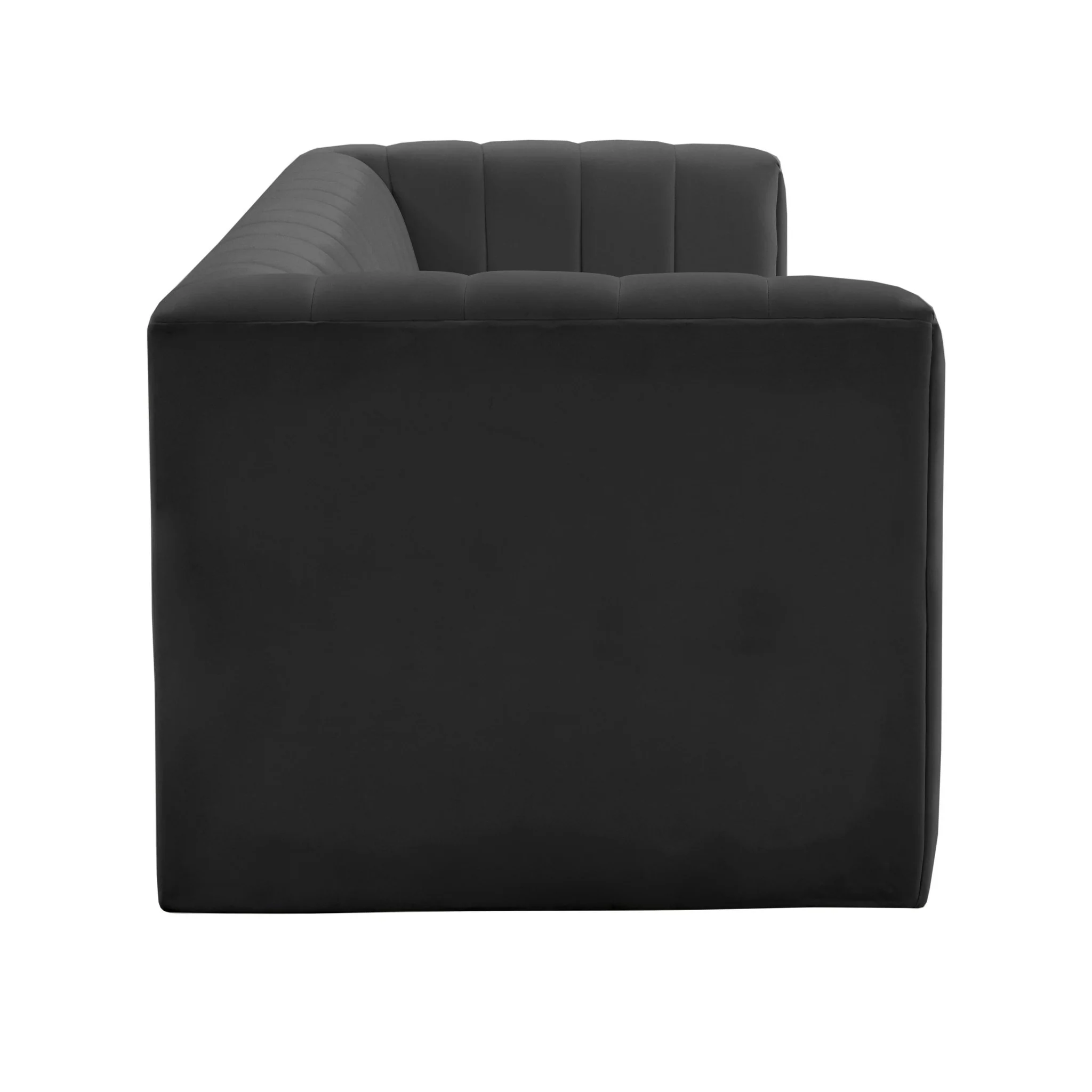 Norah Black Velvet Sofa - Image 5