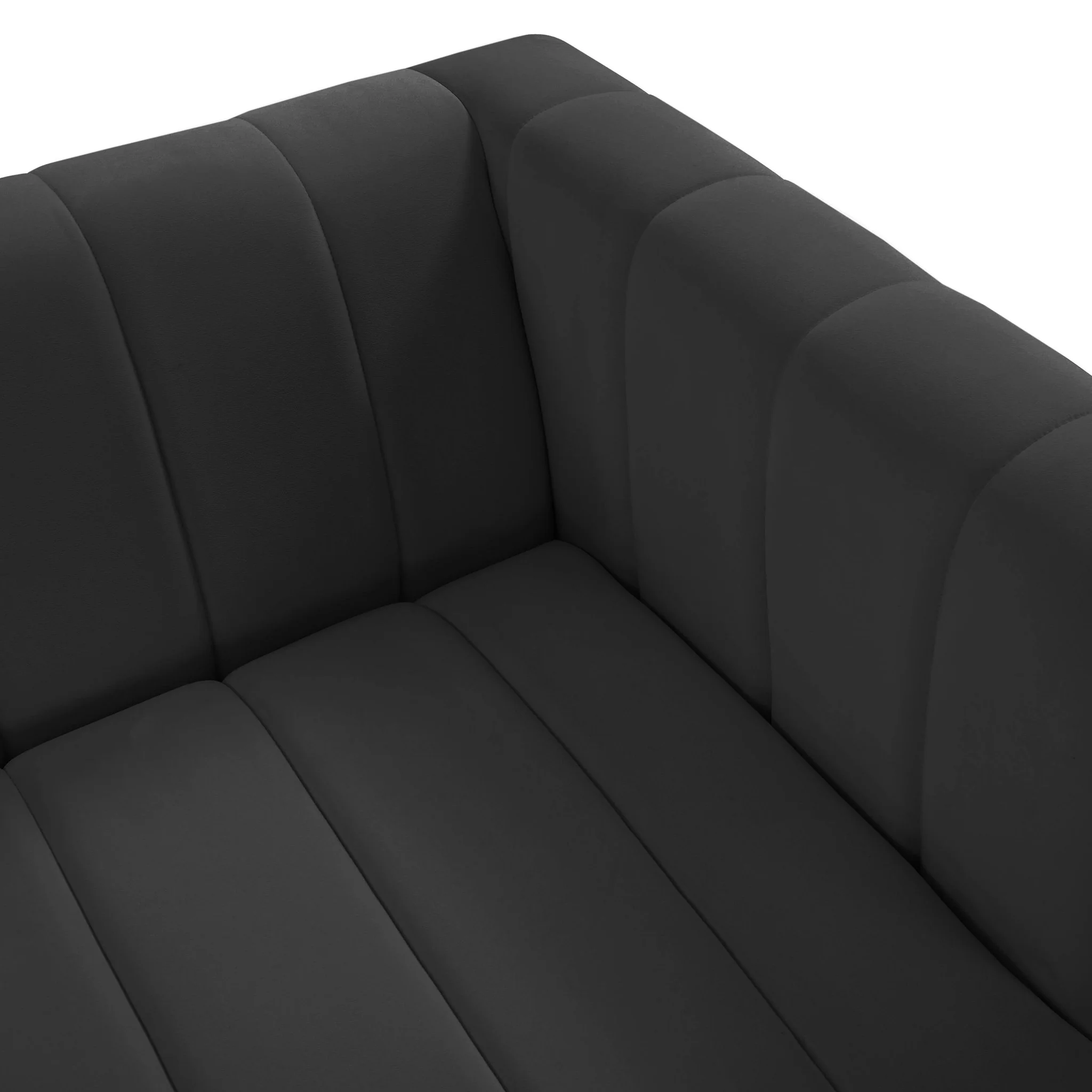 Norah Black Velvet Sofa - Image 6