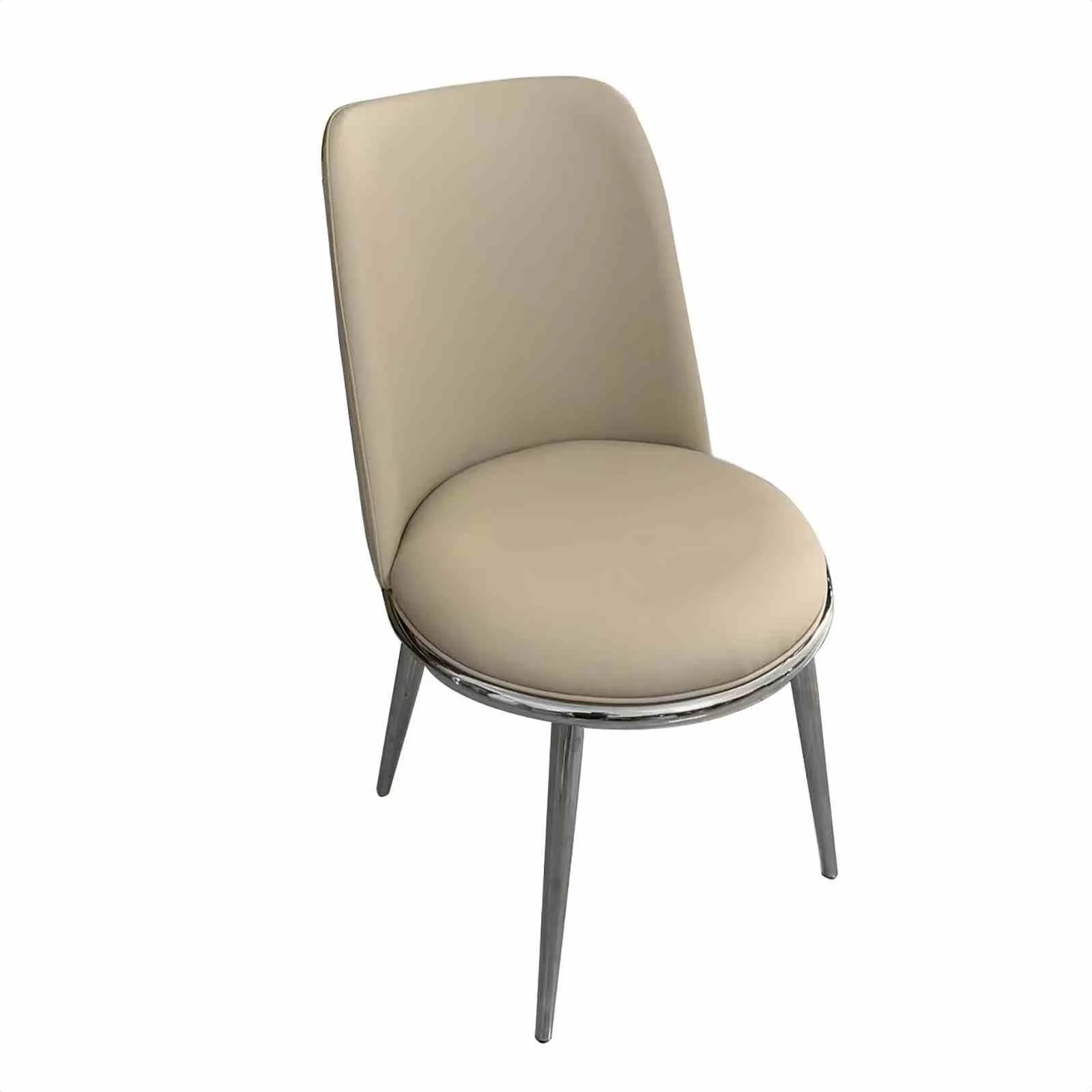 Norelli Side Chair (2/CTN), Silver/Taupe