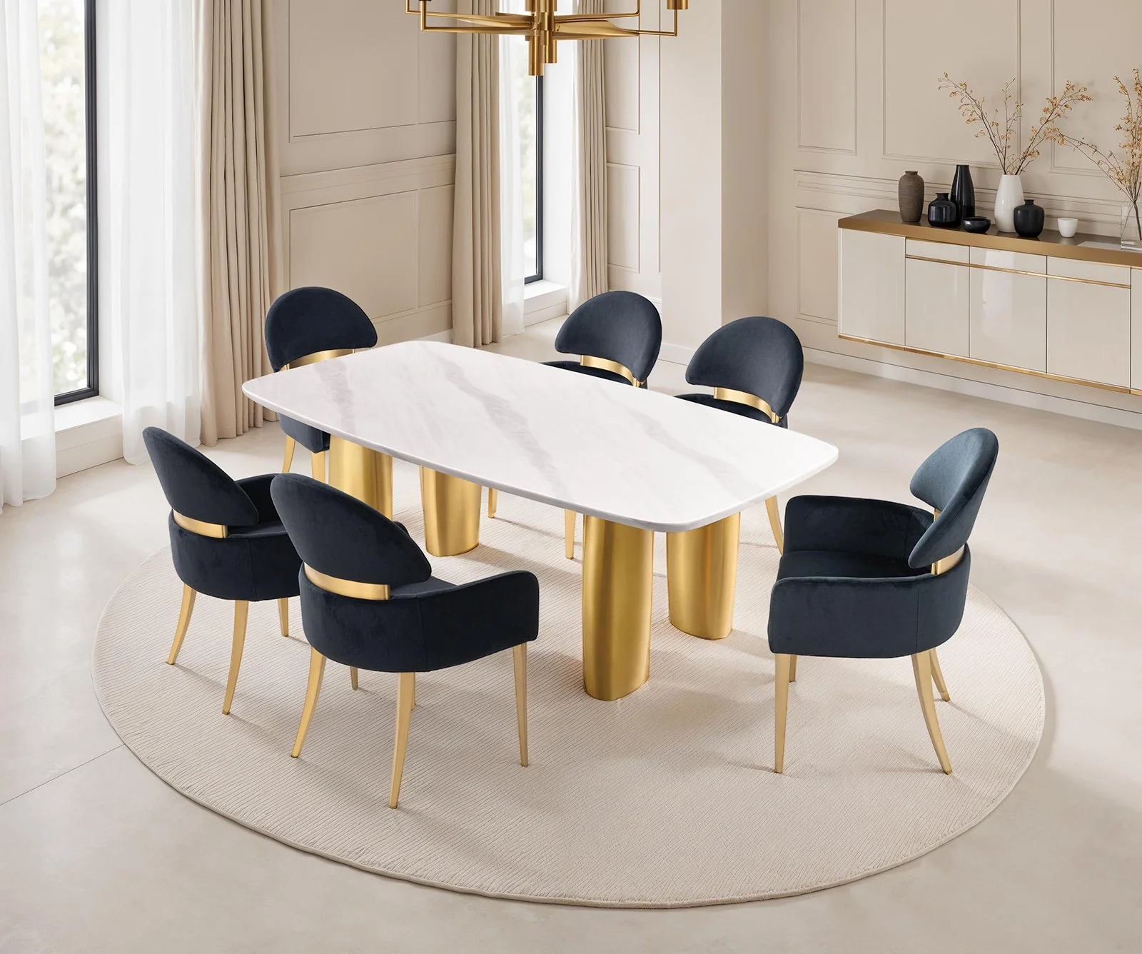 Northall Dining Table, White - Image 2