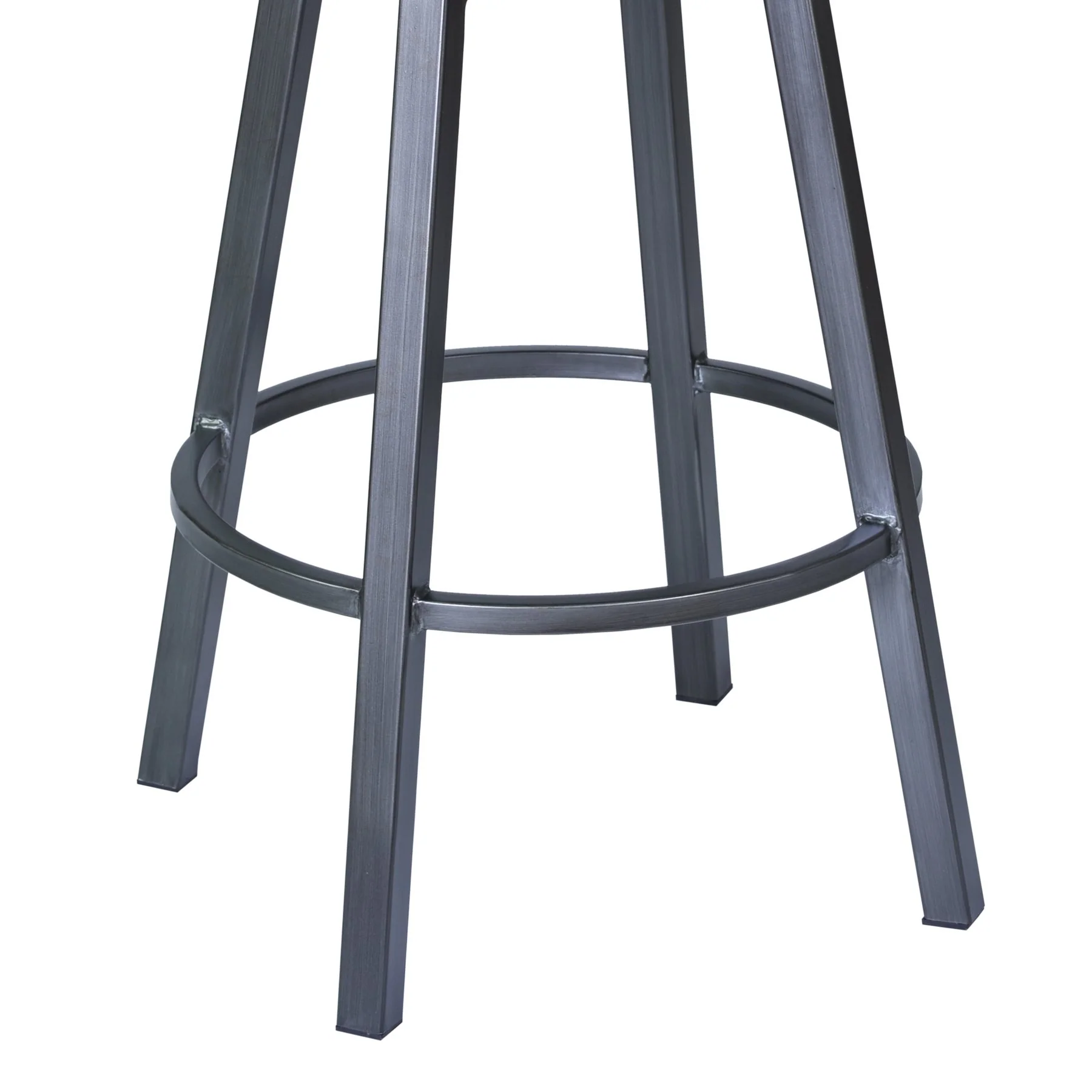 Nova 30" Bar Height Swivel Metal Barstool in Mineral finish with Bandero Tobacco - Image 4