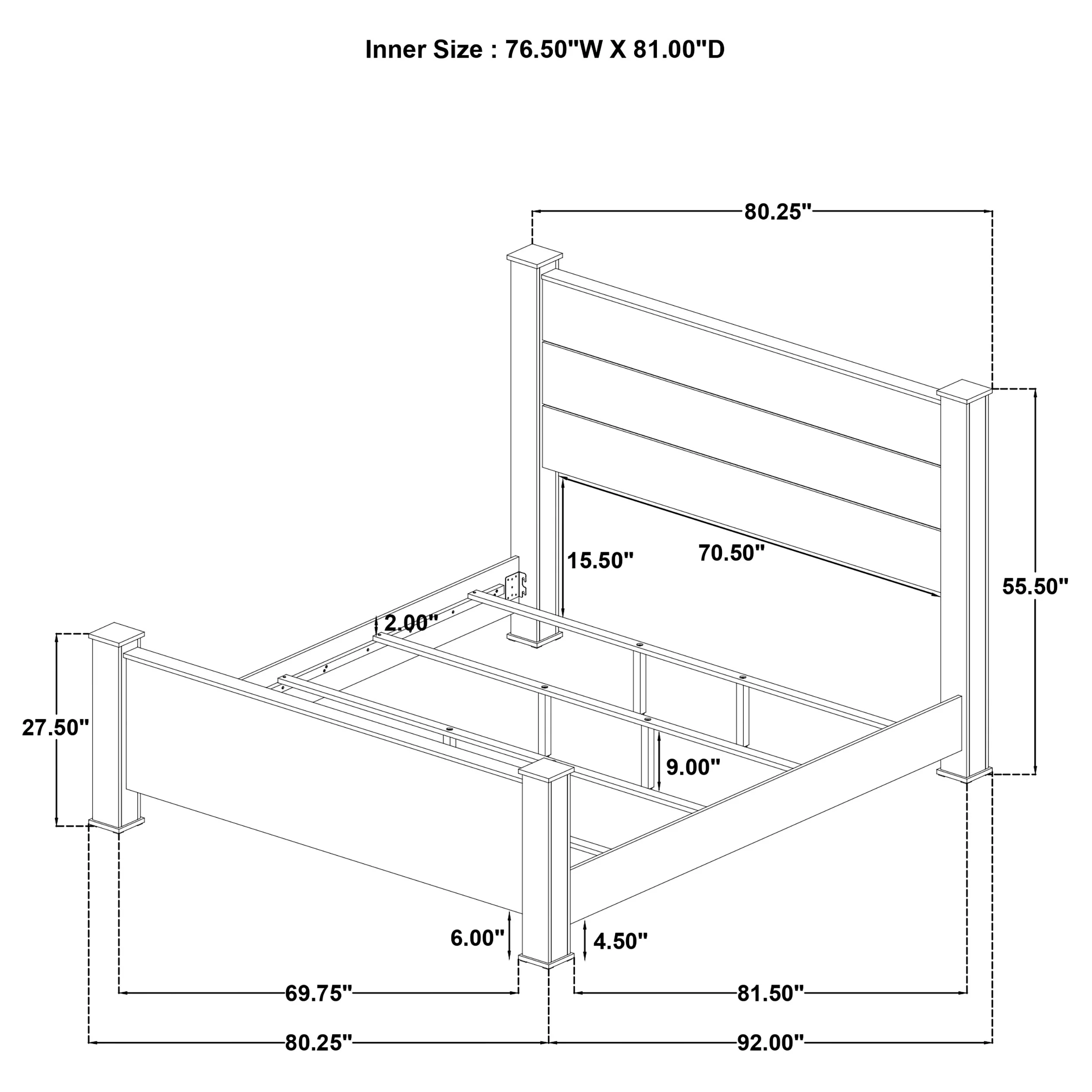 Oakglen Panel Bed - Image 19