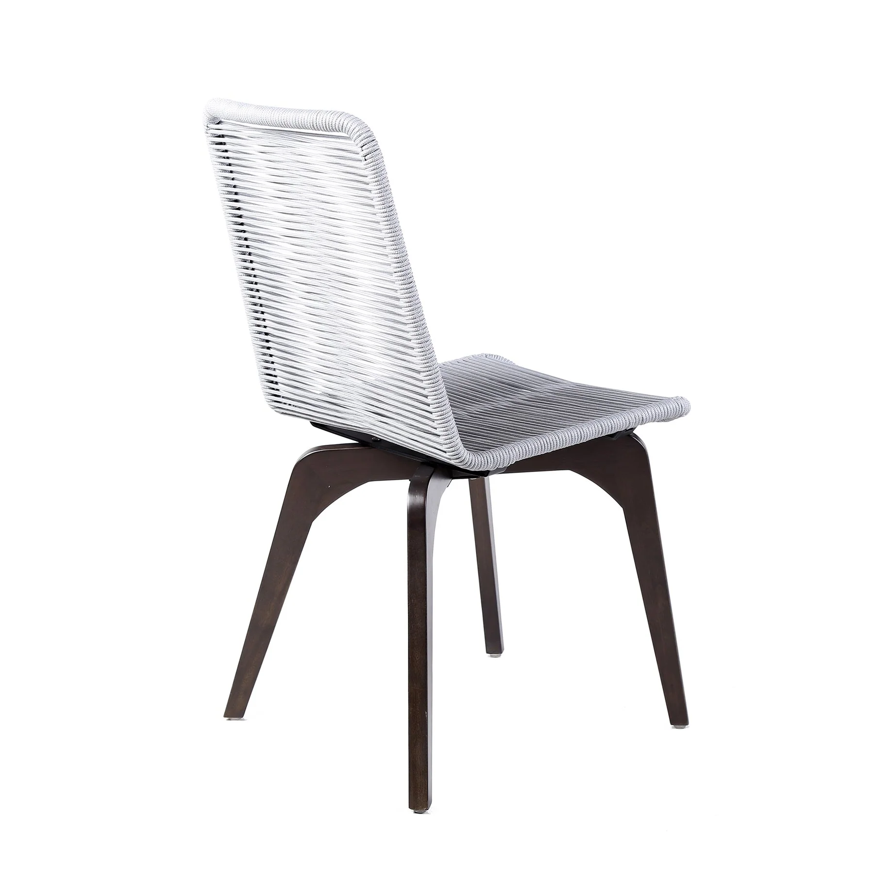 Oasis and Island Outdoor 5 Piece Dark Eucalyptus and Stone Dining Set - Image 4