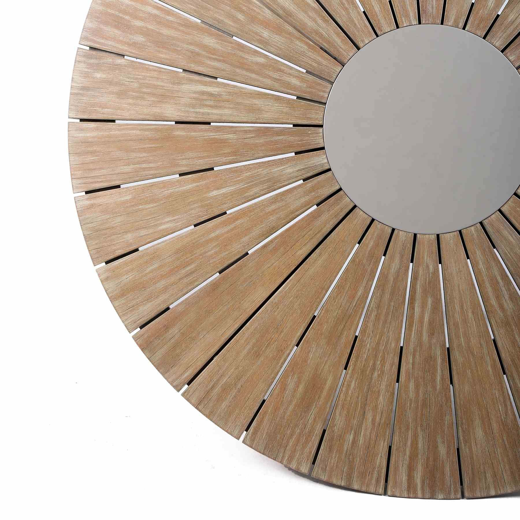 Oasis and Island Outdoor 5 Piece Light Eucalyptus and Stone Dining Set - Image 7
