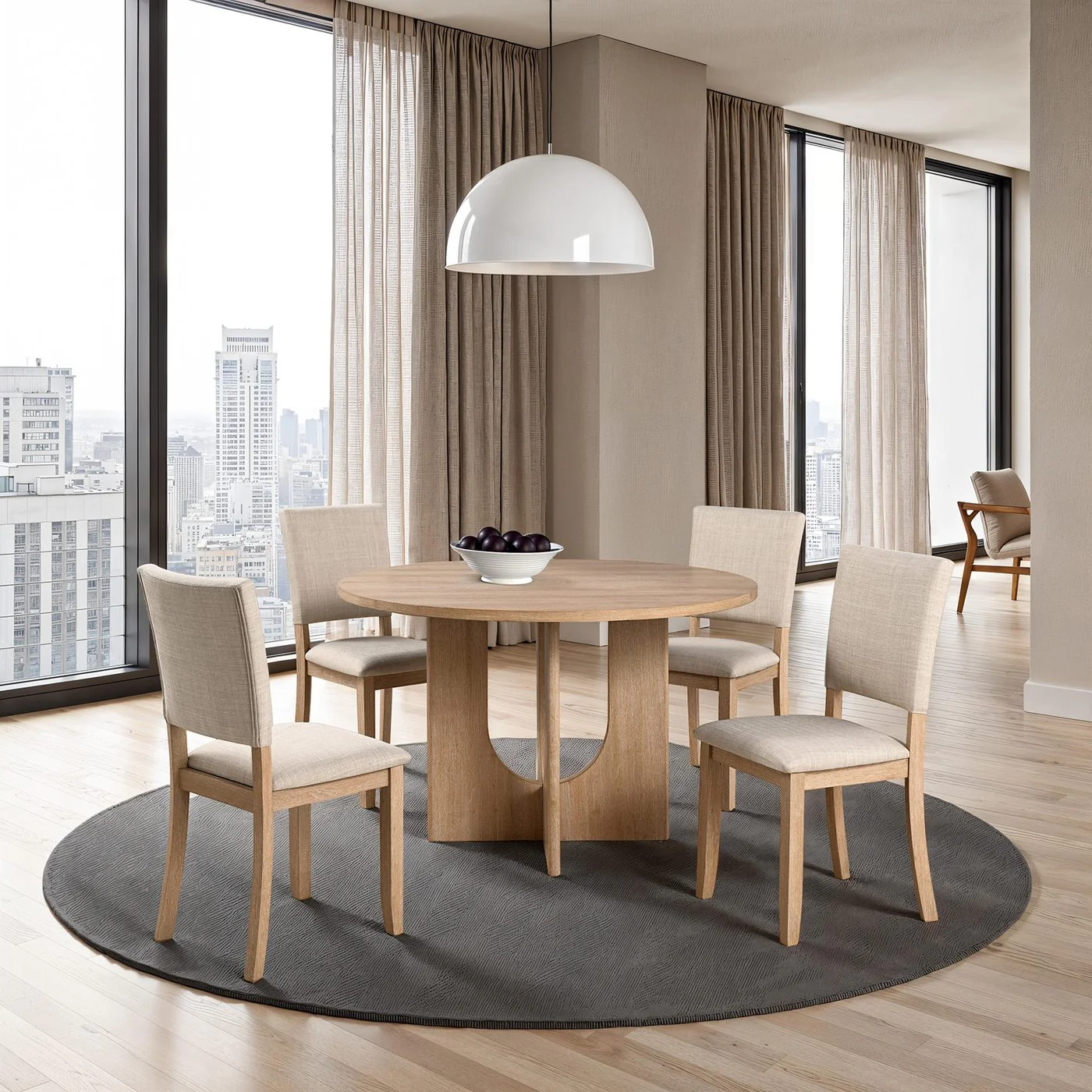 Oberto 5 Pc. Round Dining Table Set - Image 2