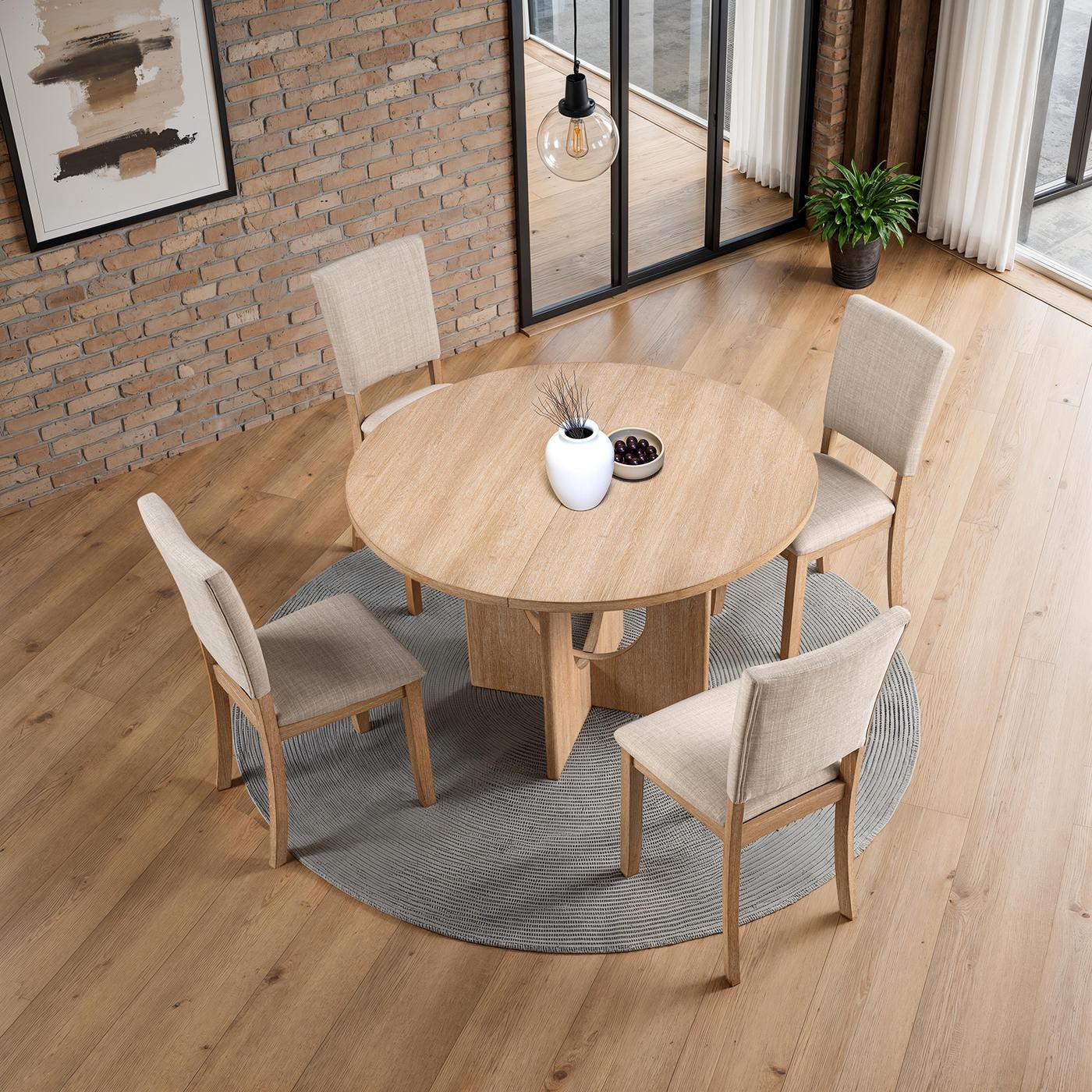 Oberto 5 Pc. Round Dining Table Set - Image 3