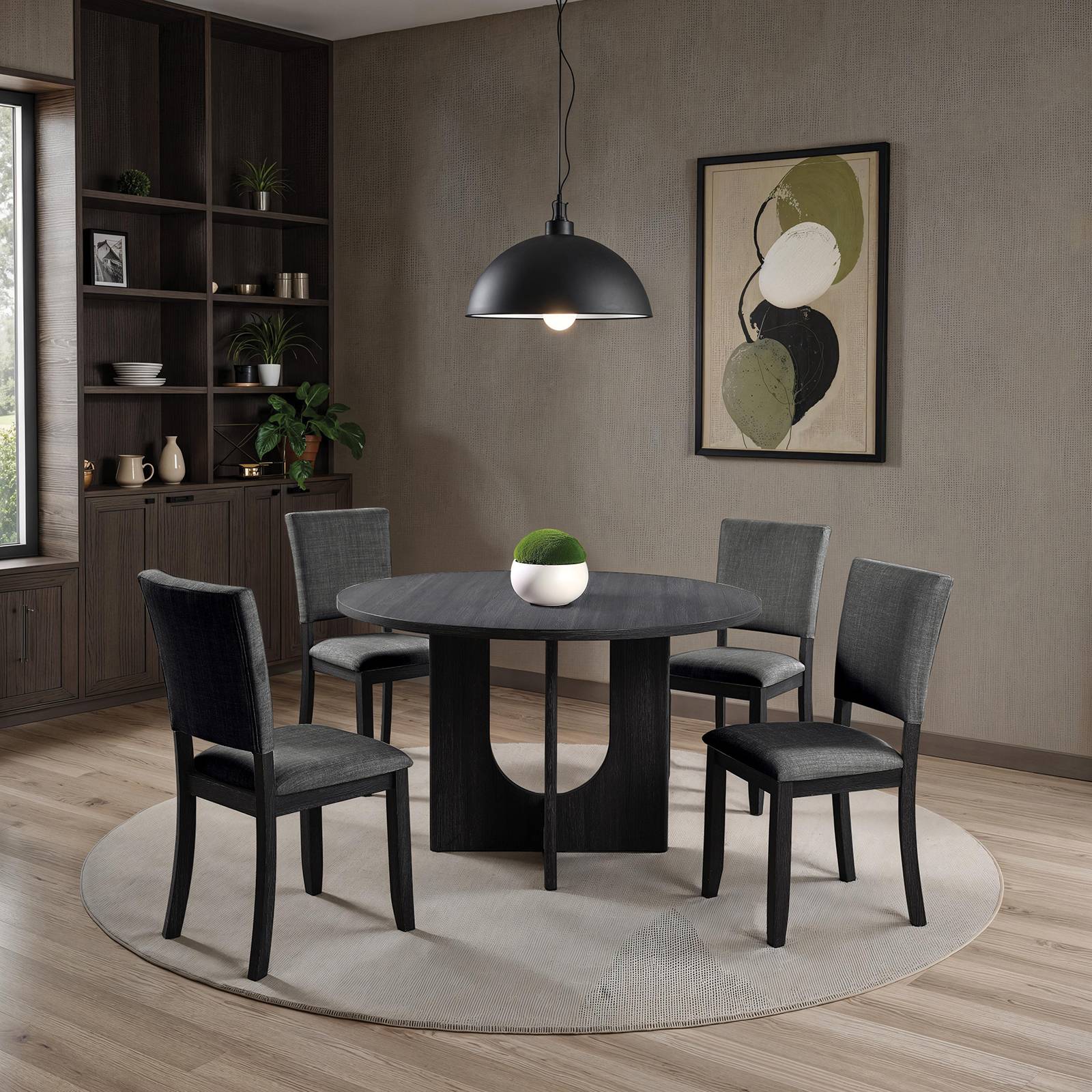 Oberto 5 Pc. Round Dining Table Set - Image 2
