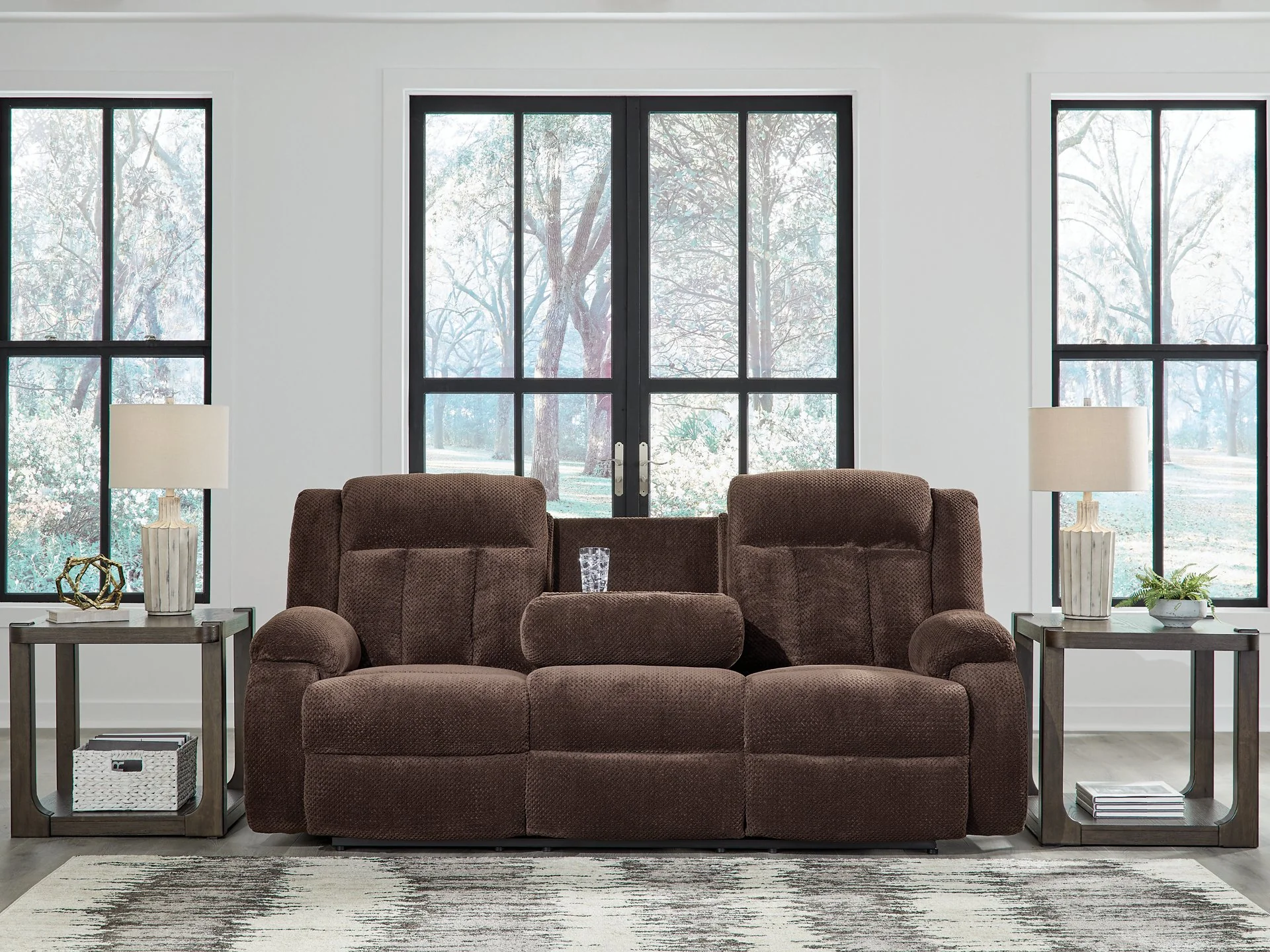 Observation Power Reclining Sofa with Drop Down Table - Image 19
