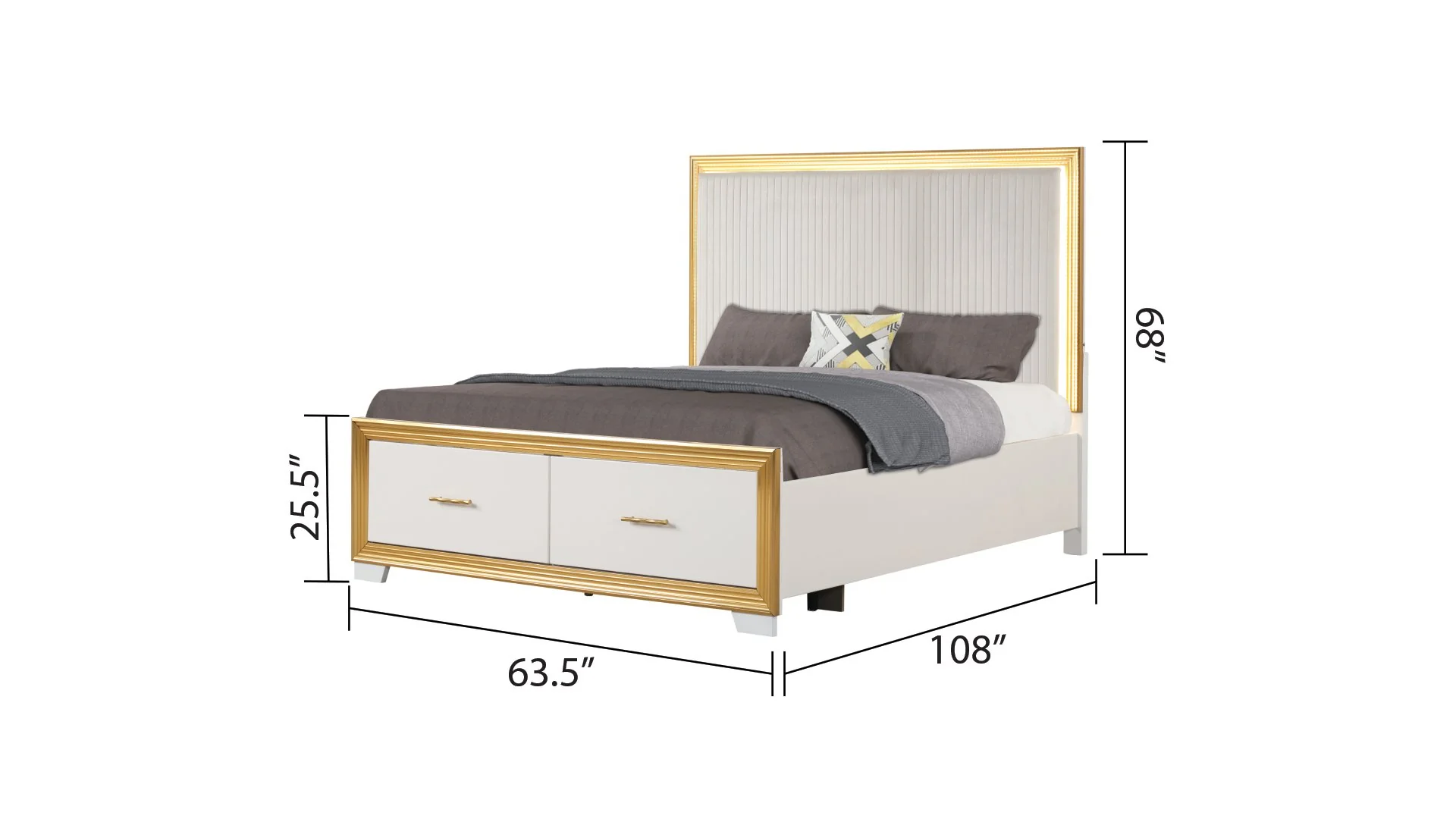 Obsession Queen 4 Pc Bedroom Set - Image 6