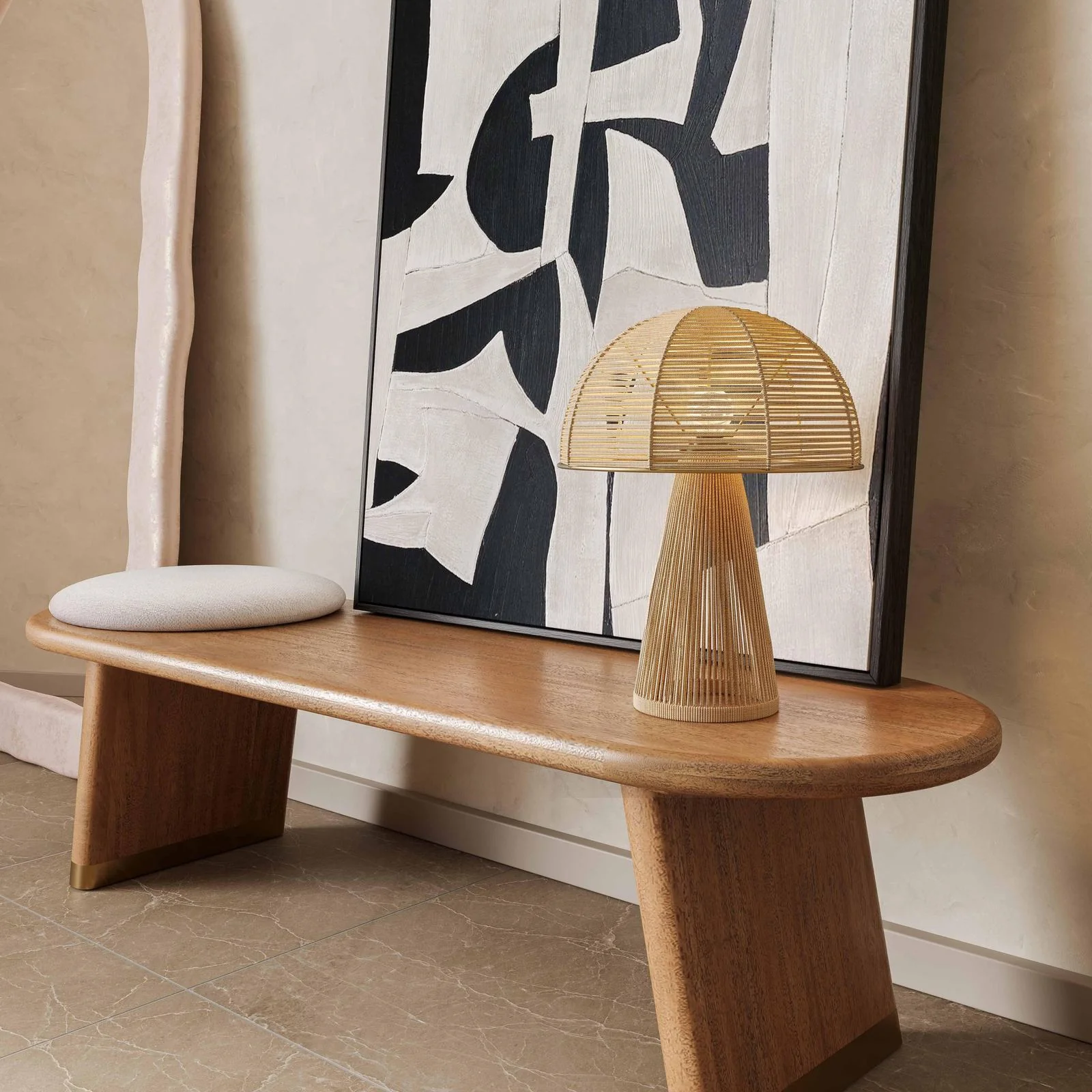 Oddy Natural Jute Table Lamp - Image 2