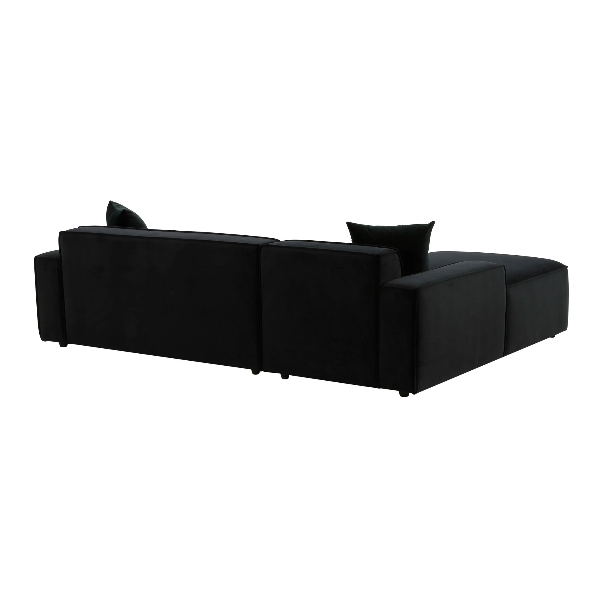 Olafur Black Velvet Sectional - LAF - Image 5