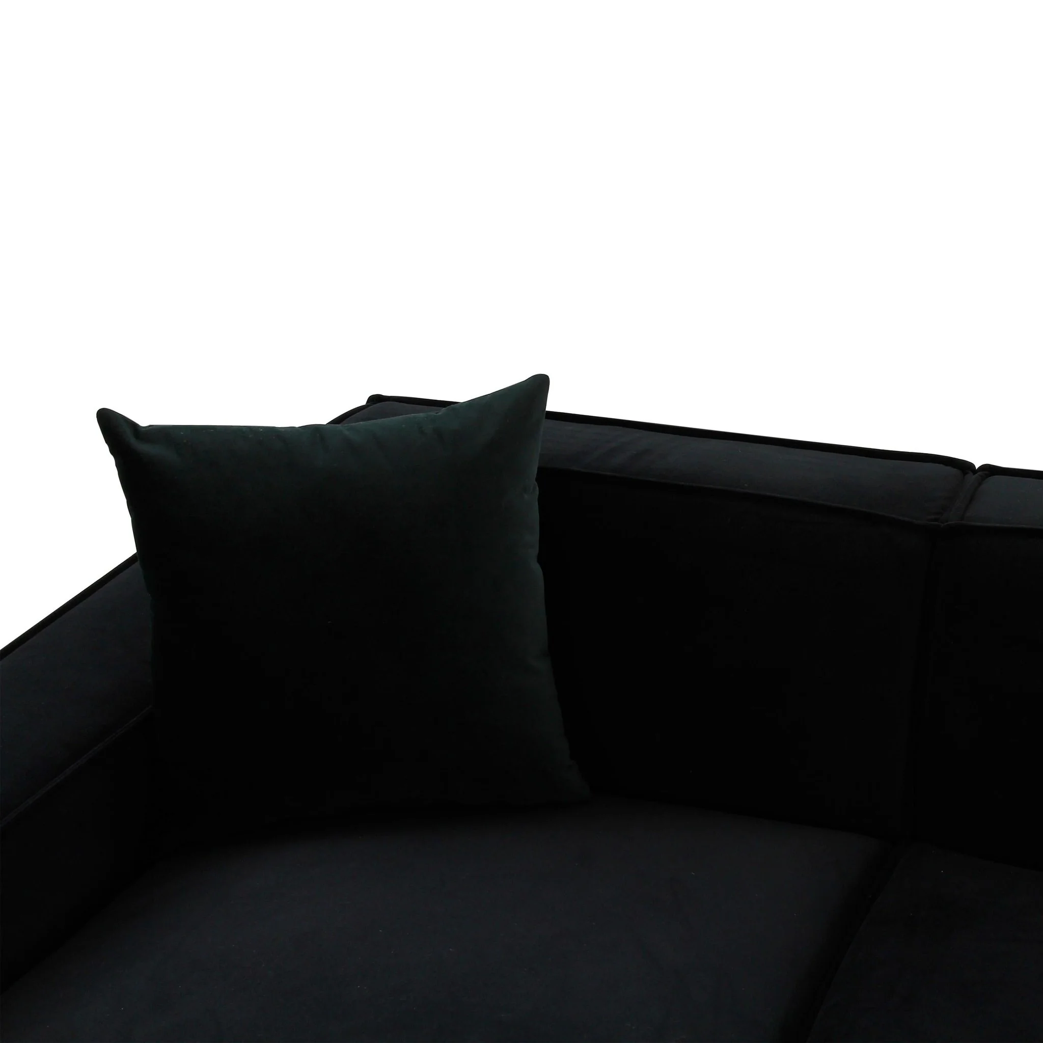 Olafur Black Velvet Sectional - LAF - Image 6