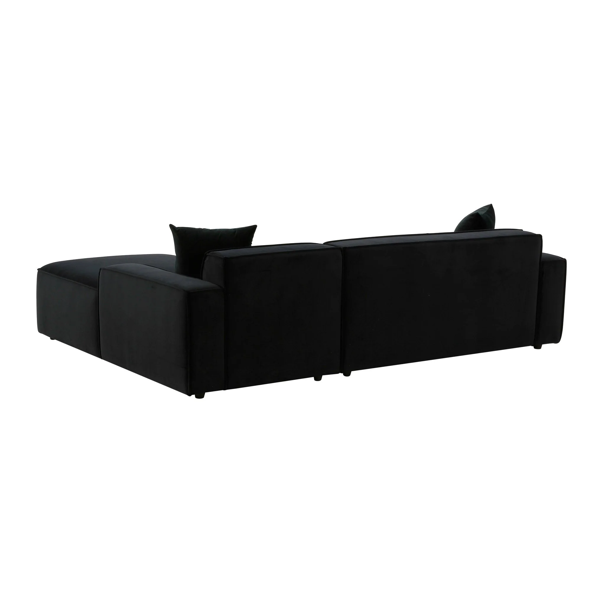 Olafur Black Velvet Sectional - RAF - Image 5