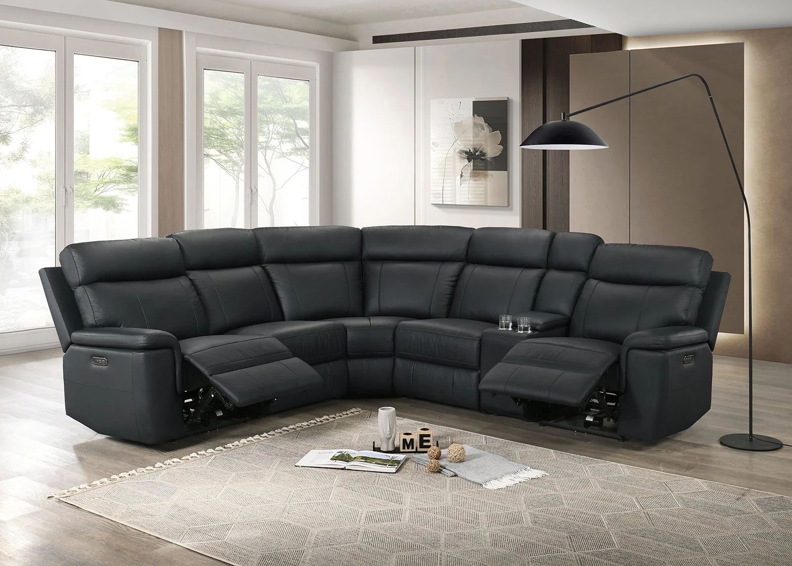 Oliverus Power Sectional, Black - Image 2