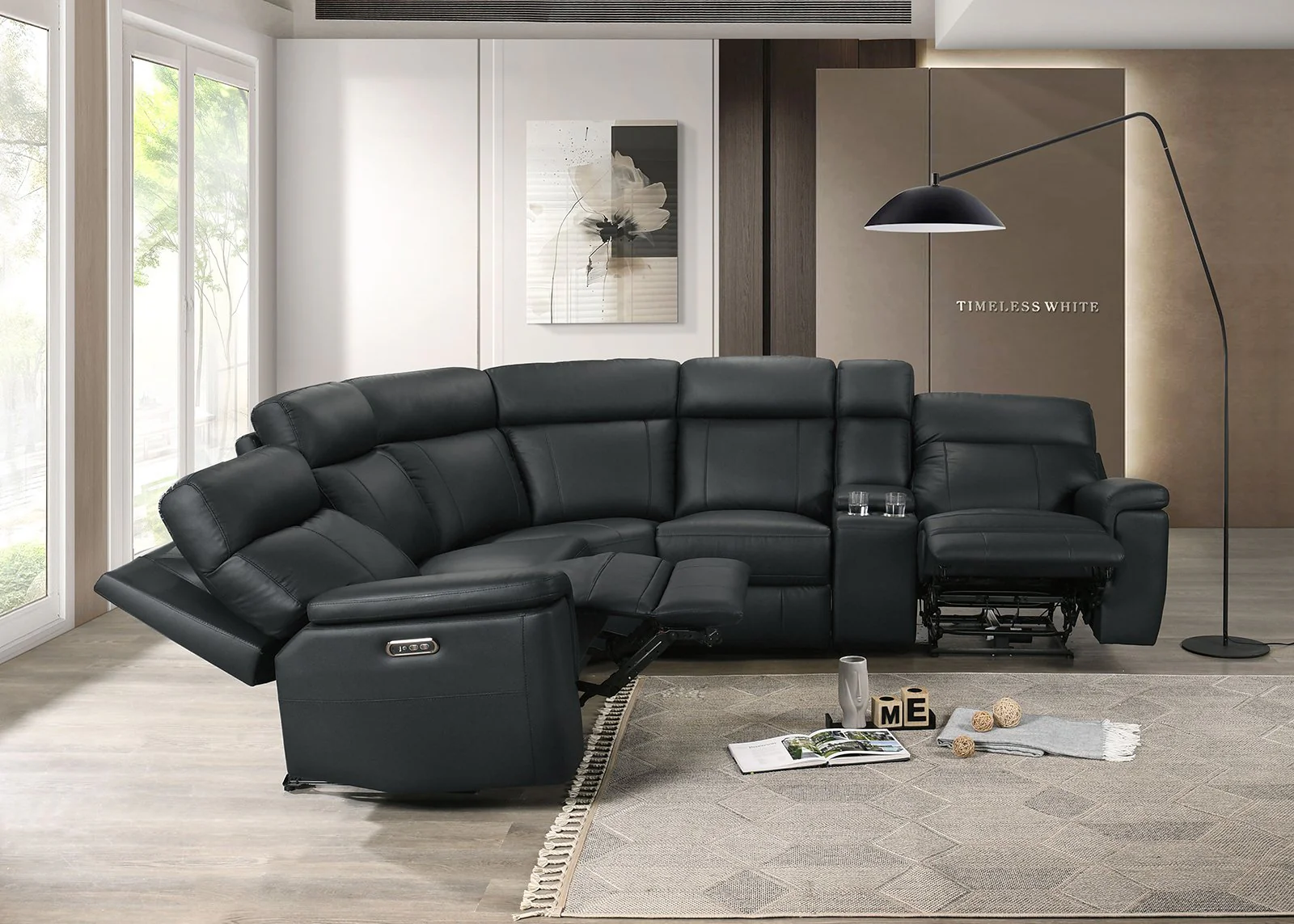 Oliverus Power Sectional, Black - Image 3