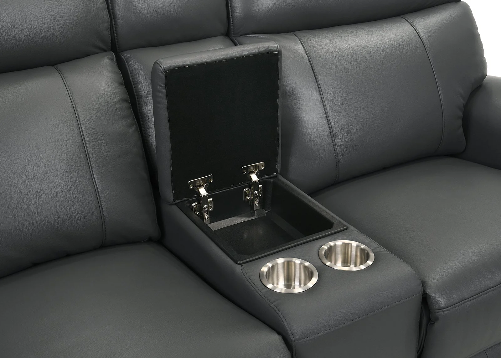 Oliverus Power Sectional, Dark Gray - Image 7