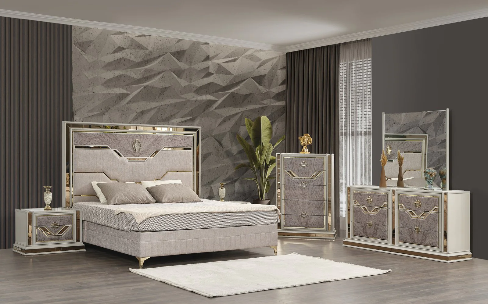Omary Queen 5PC Bedroom Set - Image 16