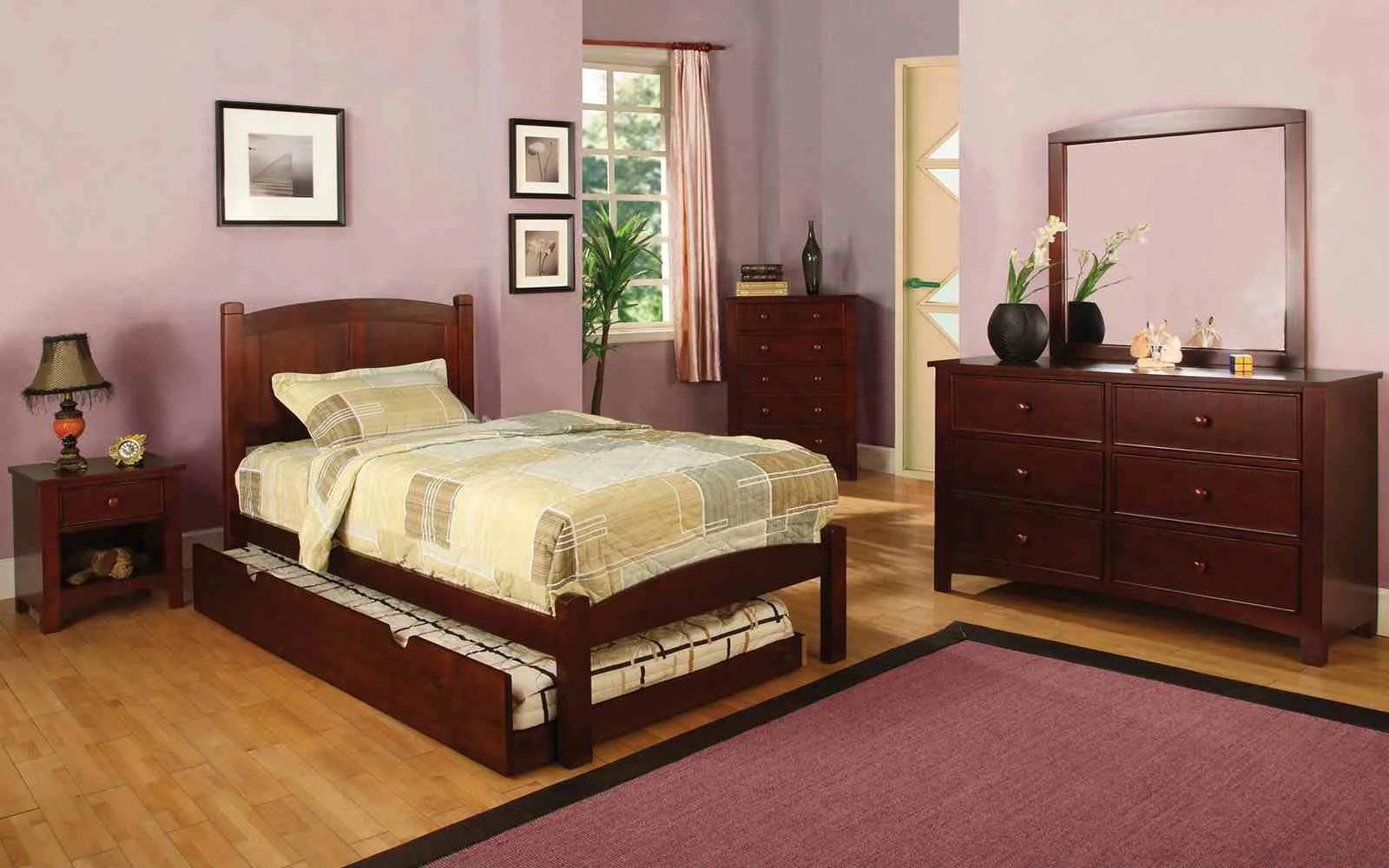 Omnus Mirror, Cherry - Image 3