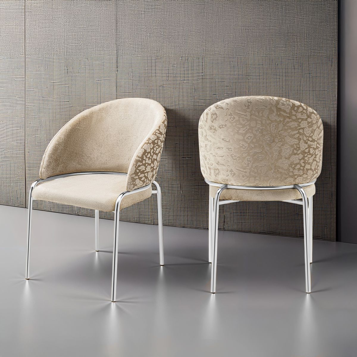 ONYX Steel Legs Beige - 2 Chairs Per Box - Image 3