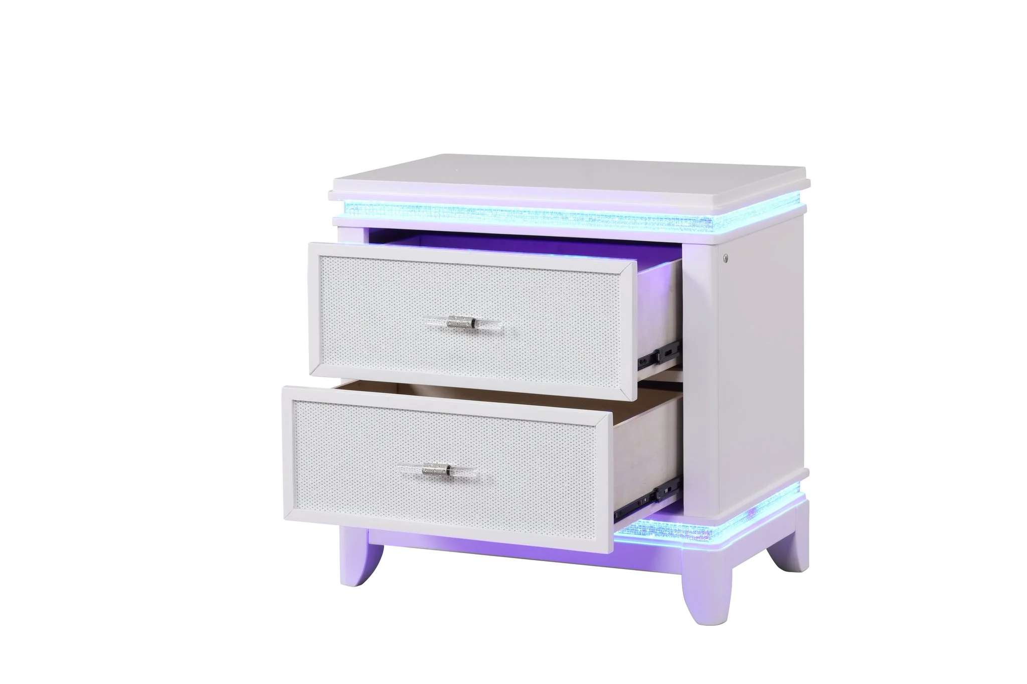 Opium King 5 Pc Bedroom Set Milky White - Image 16