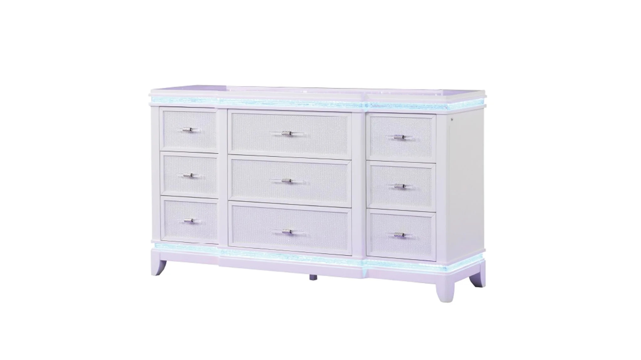 Opium Queen 4 Pc Bedroom Set Antique White - Image 6