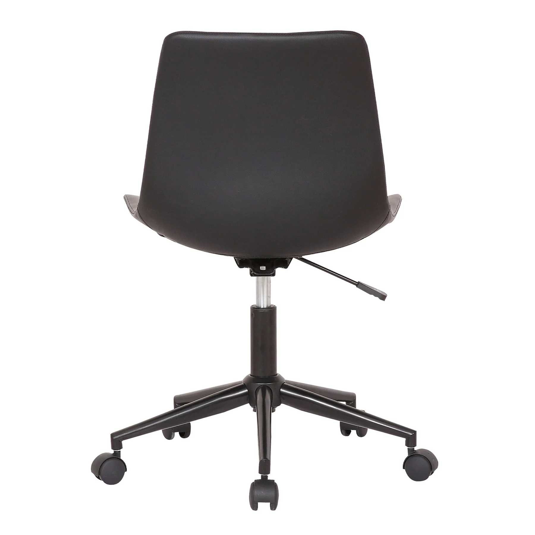 Optima Adjustable Black Faux Leather Task Chair - Image 5
