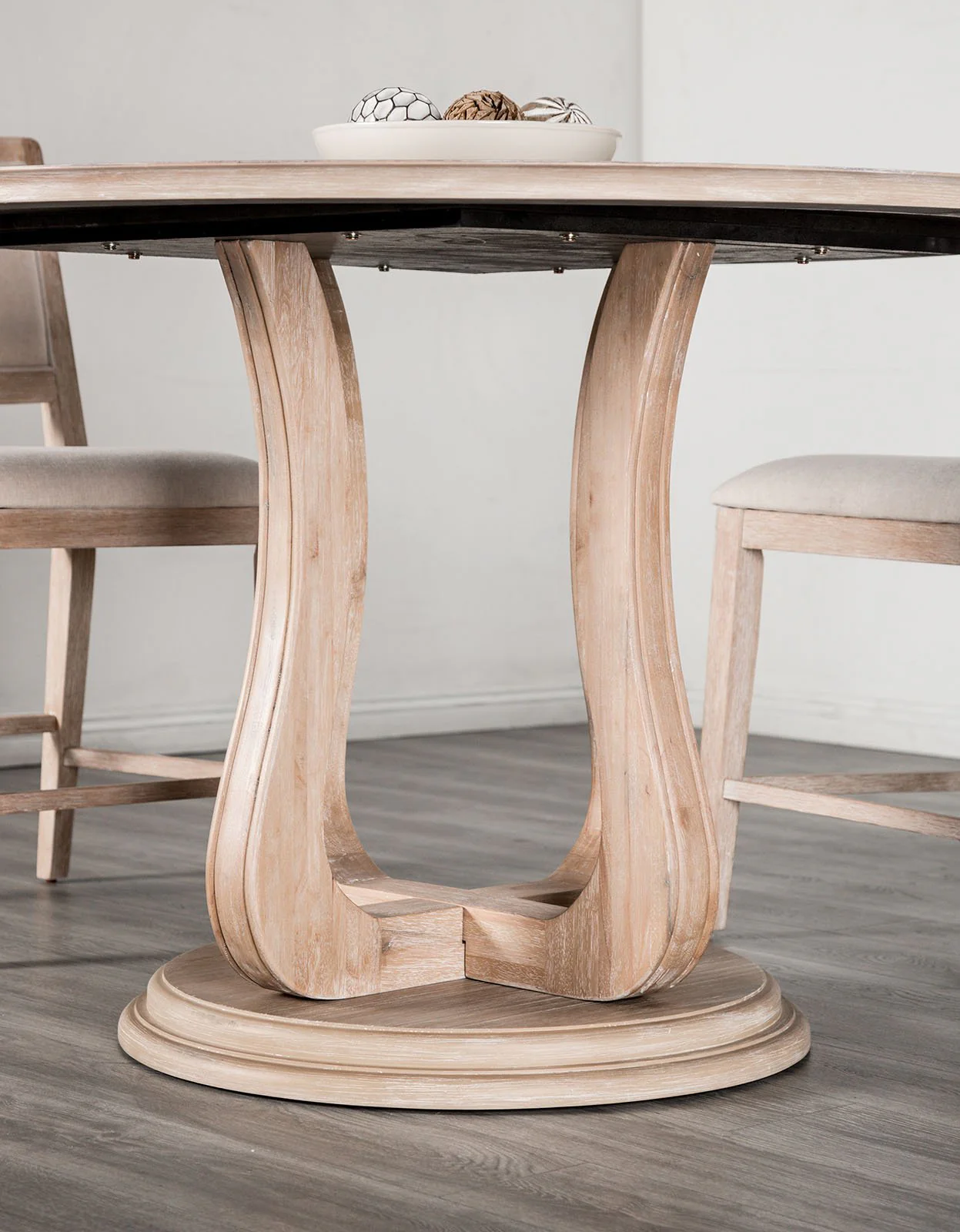 Orbetello 54" Round Counter Table, Distressed Natural - Image 2