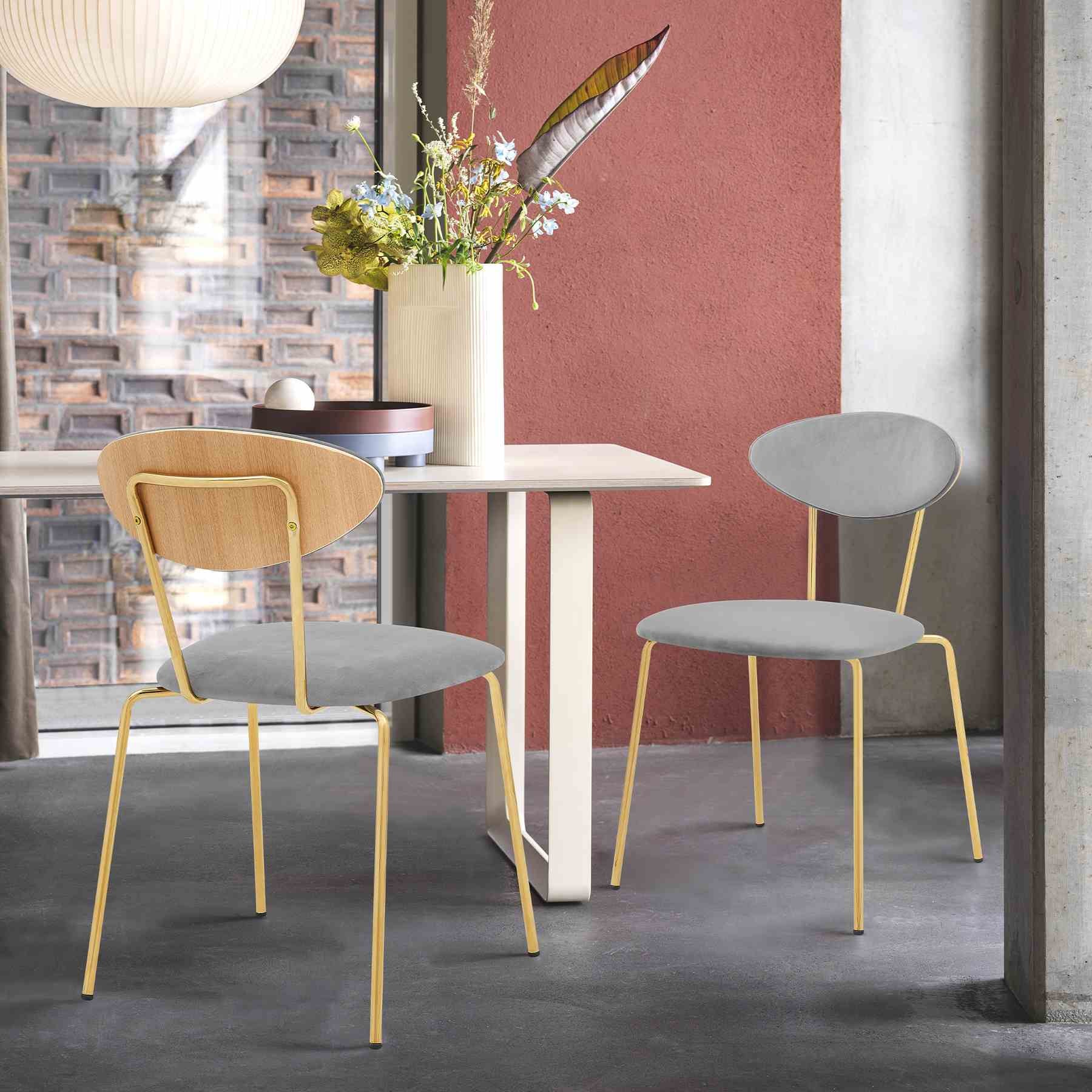 Oshen 26" Blue Faux Leather and Metal Counter Height Bar Stool - Image 10