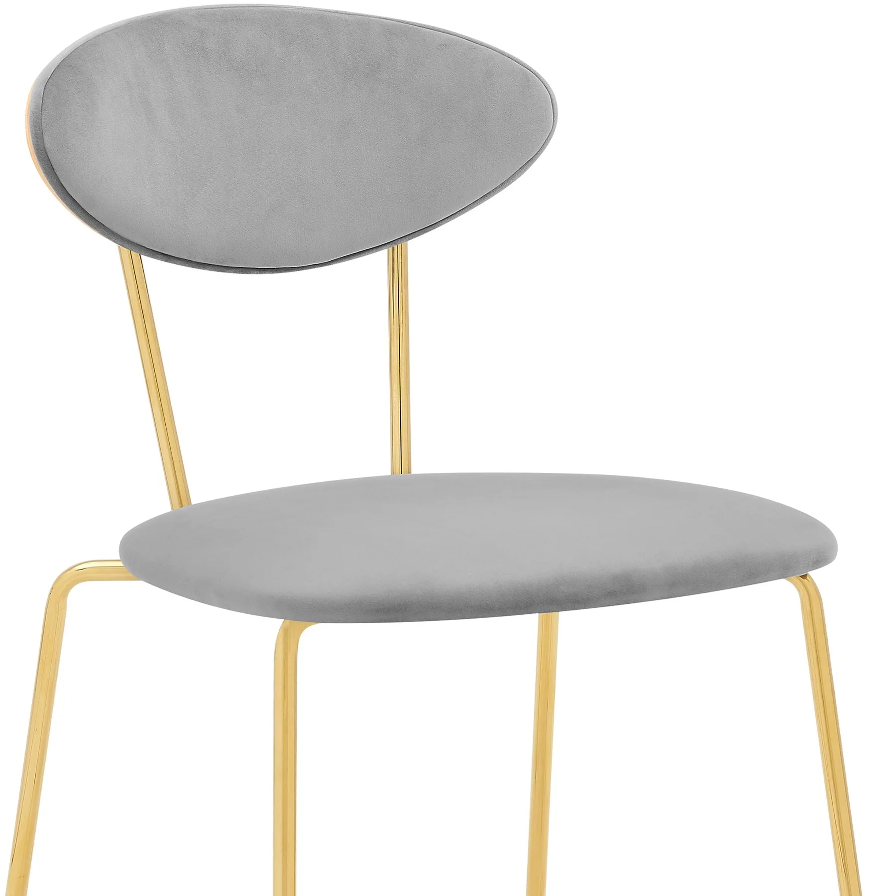 Oshen 26" Blue Faux Leather and Metal Counter Height Bar Stool - Image 7