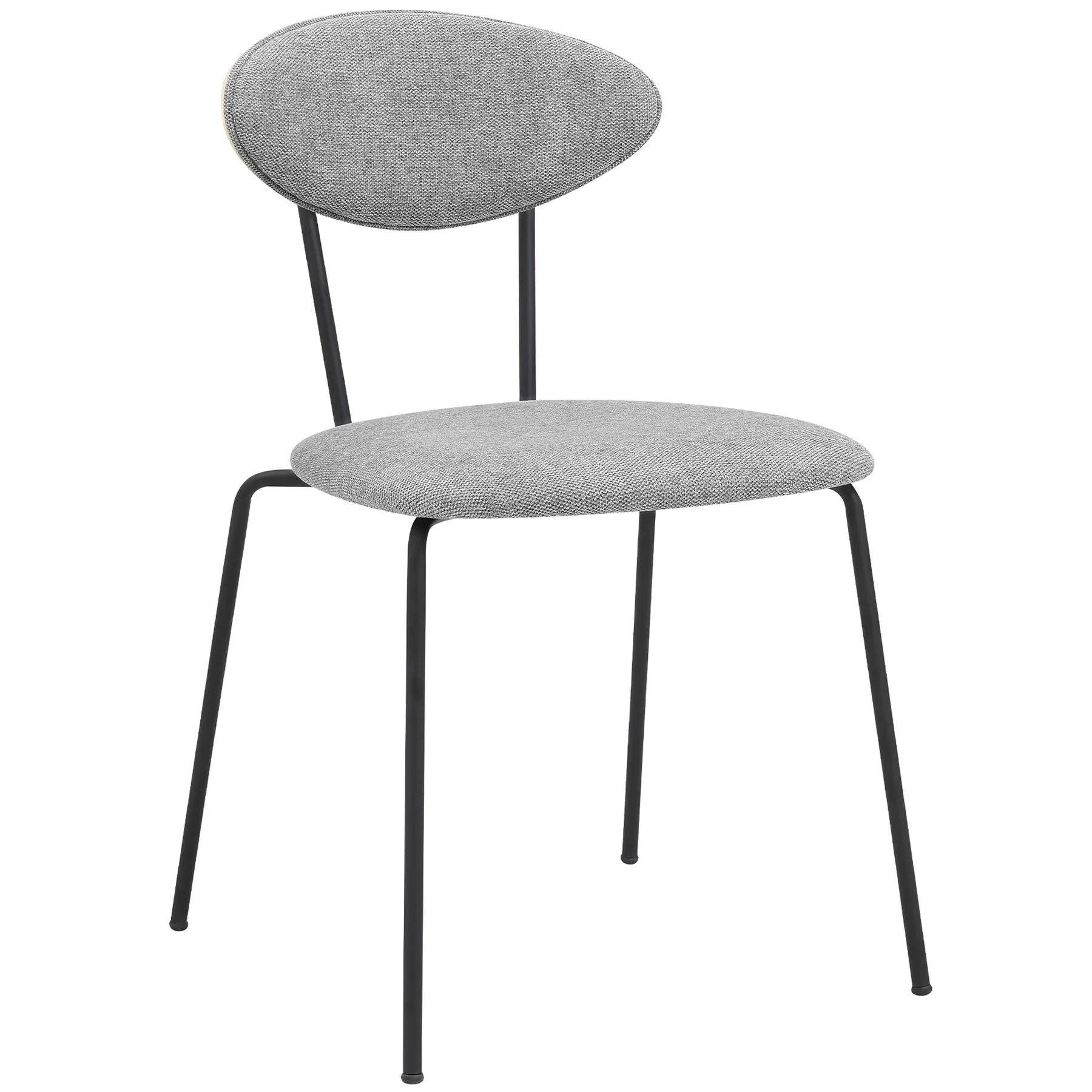 Oshen 26" Gray Faux Leather and Metal Counter Height Bar Stool - Image 4