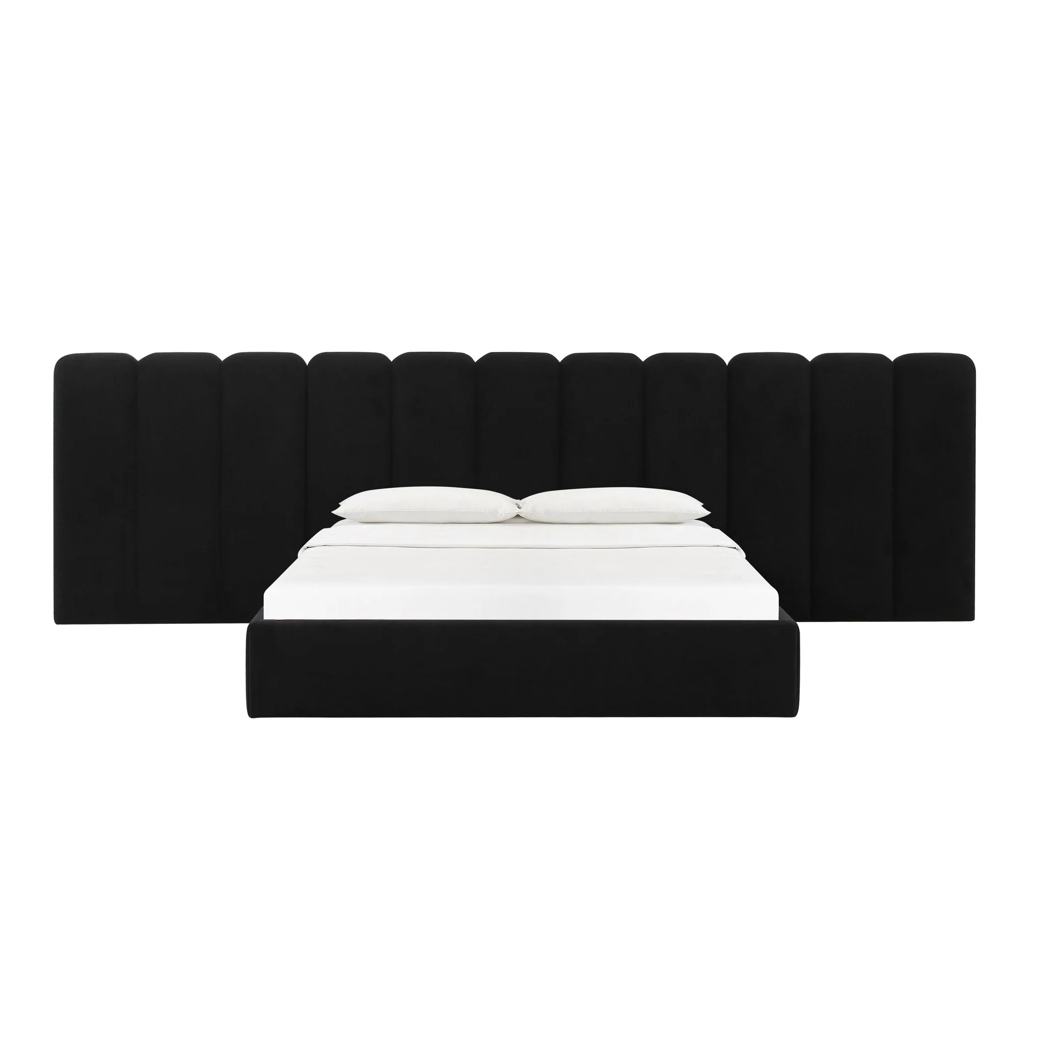 Palani Black Velvet Wings - Queen or King (Set of 2) - Image 3