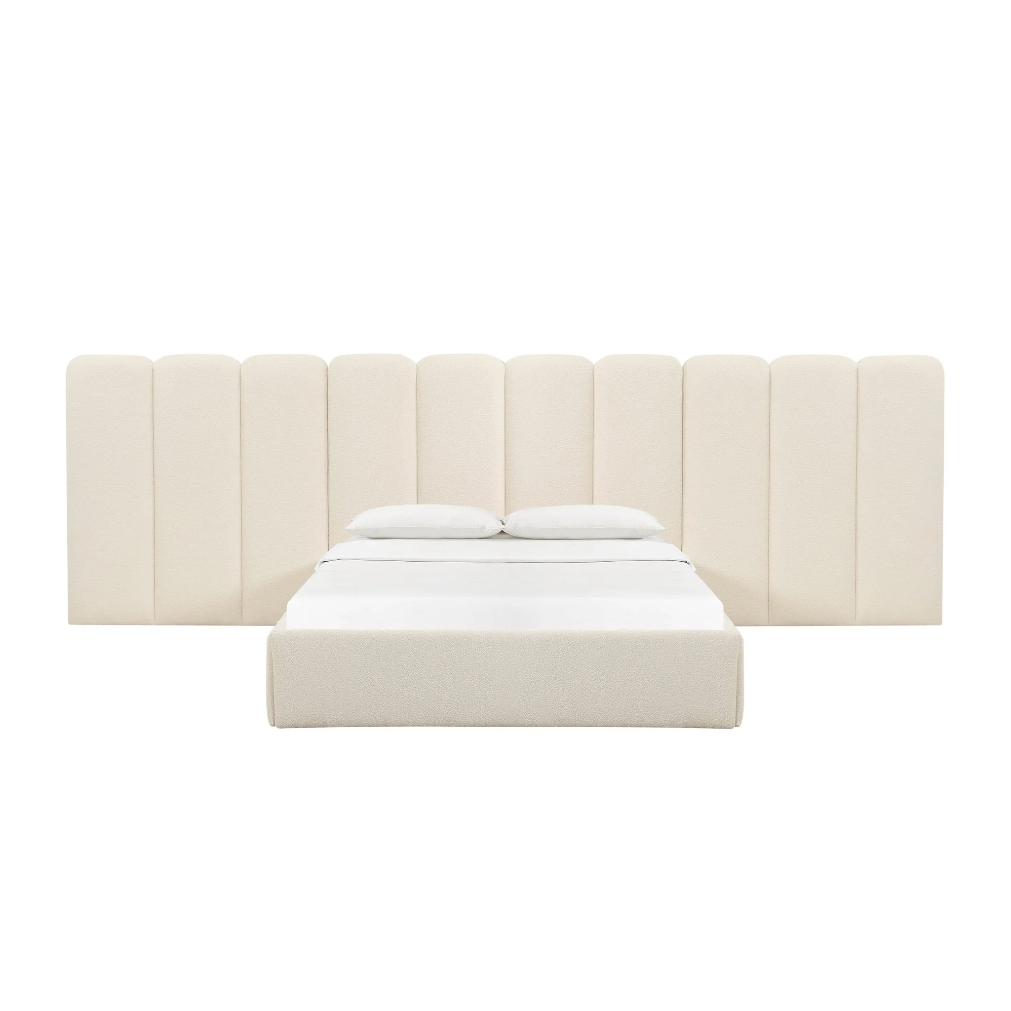 Palani Cream Boucle Wings - Queen or King (Set of 2) - Image 3