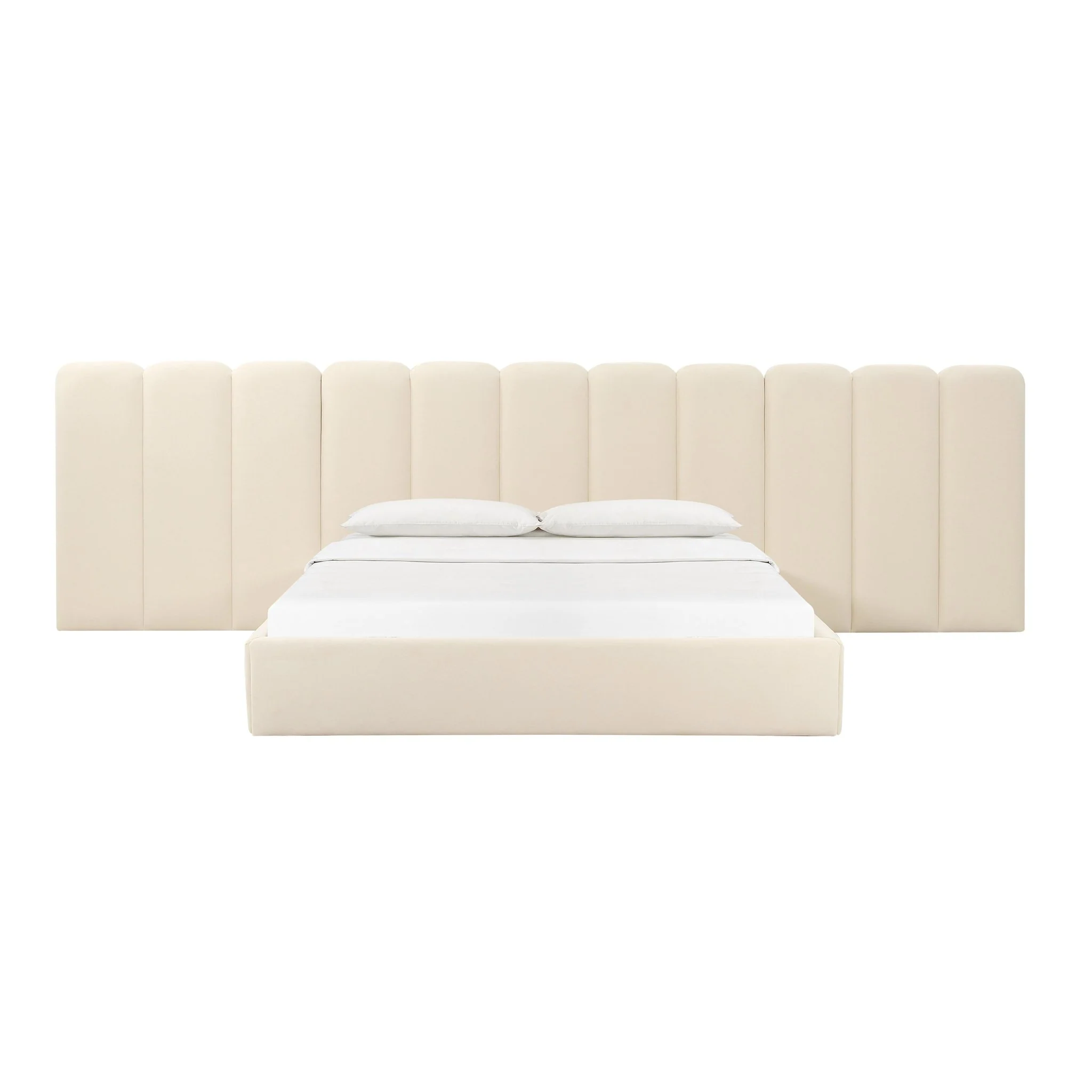 Palani Cream Velvet Wings - Queen or King (Set of 2) - Image 3