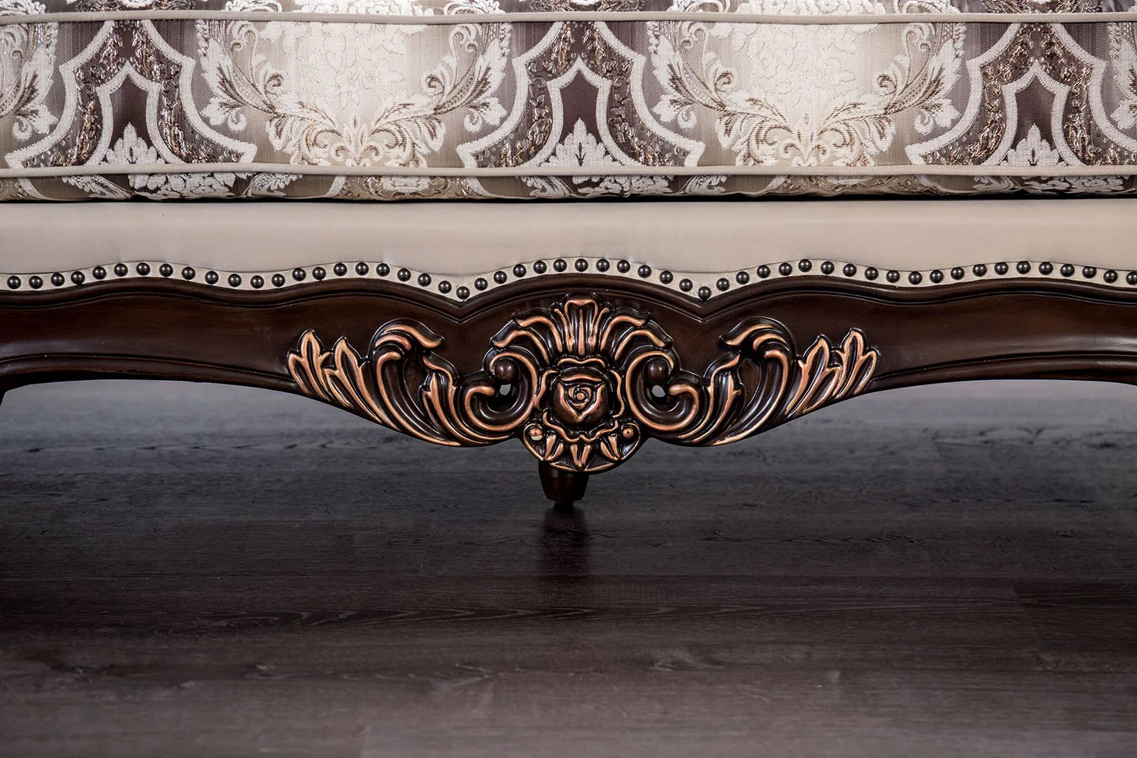 Palencia Sofa, Dark Cherry/Beige - Image 4